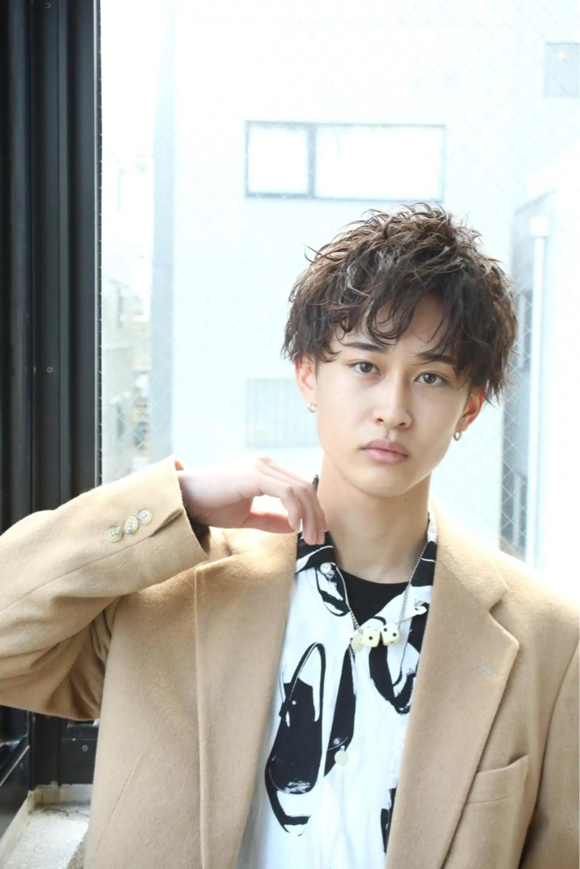 ショート パーマ ヘアアレンジ メンズ ショートヘア カット ヘアカラー パーマ トリートメント ヘアセット 【メンズヘアの匠】 タニ　心斎橋　アメ村のヘアスタイル