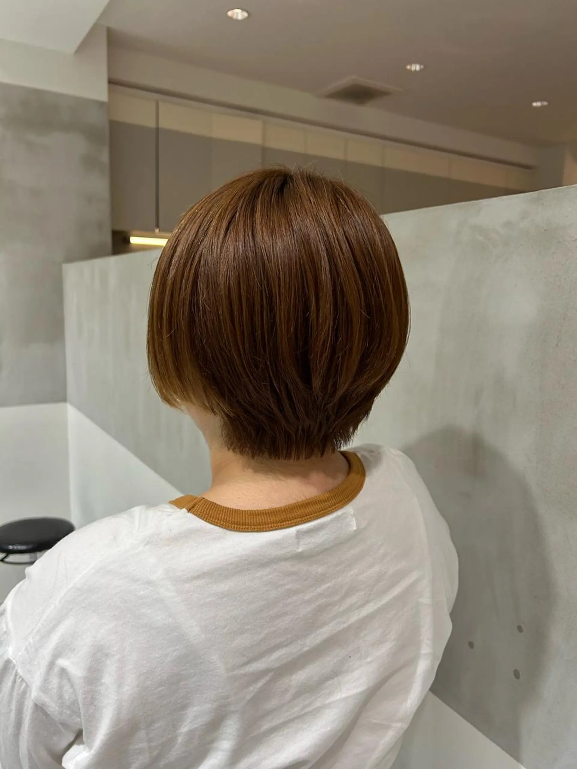 ショート ショートヘア ヘアカラー トリートメント ヘアセット ナチュラル/韓国💎 haruka 💎のヘアスタイル