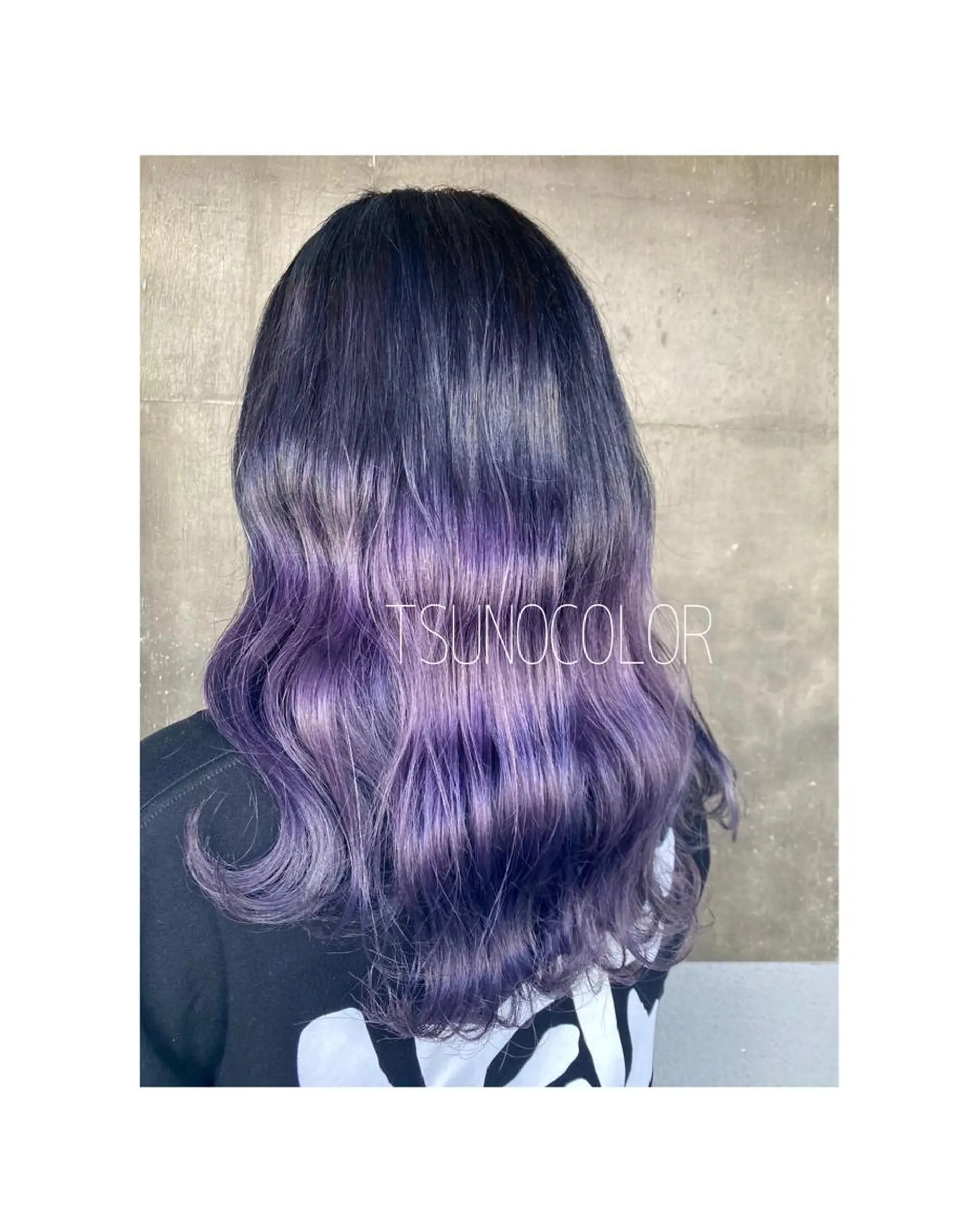 ロング カラー ブリーチ グラデーションカラー パープルカラー TSUNO🦖 派手髪/オタク美容師のヘアスタイル