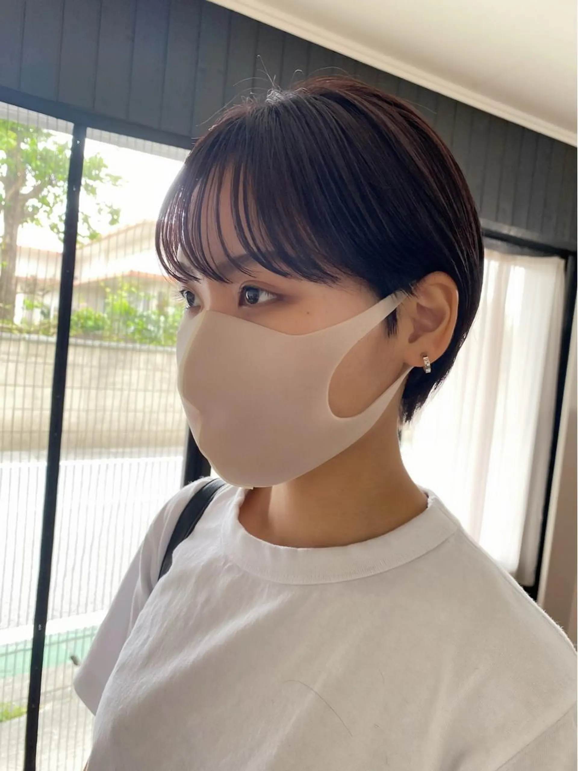 ショート カラー パープルカラー 縮毛矯正 トリートメント miloc🫧 MOMOYOのヘアスタイル