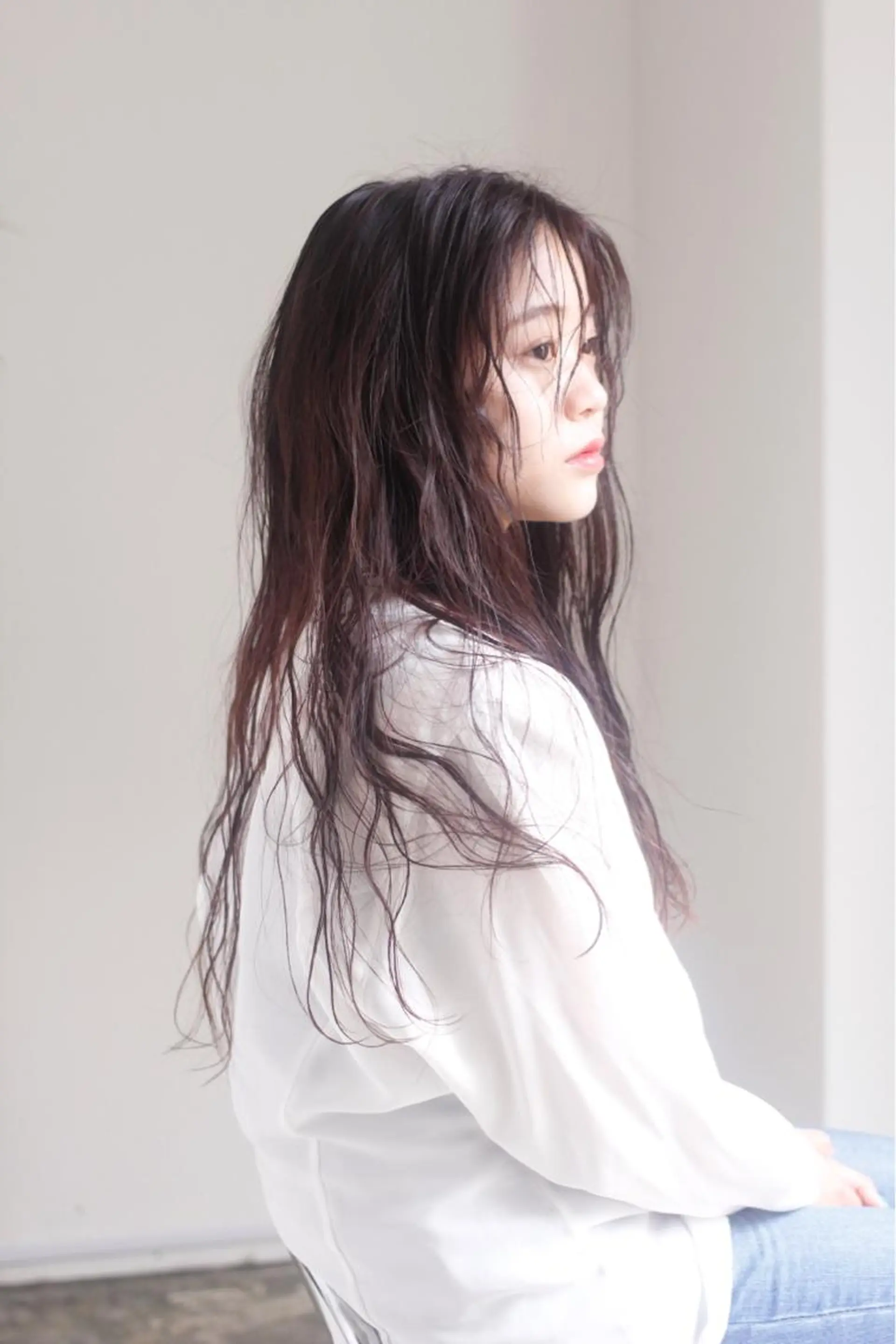 ロング パーマ 韓国×巻ける髪質改善 💍maki💍のヘアスタイル