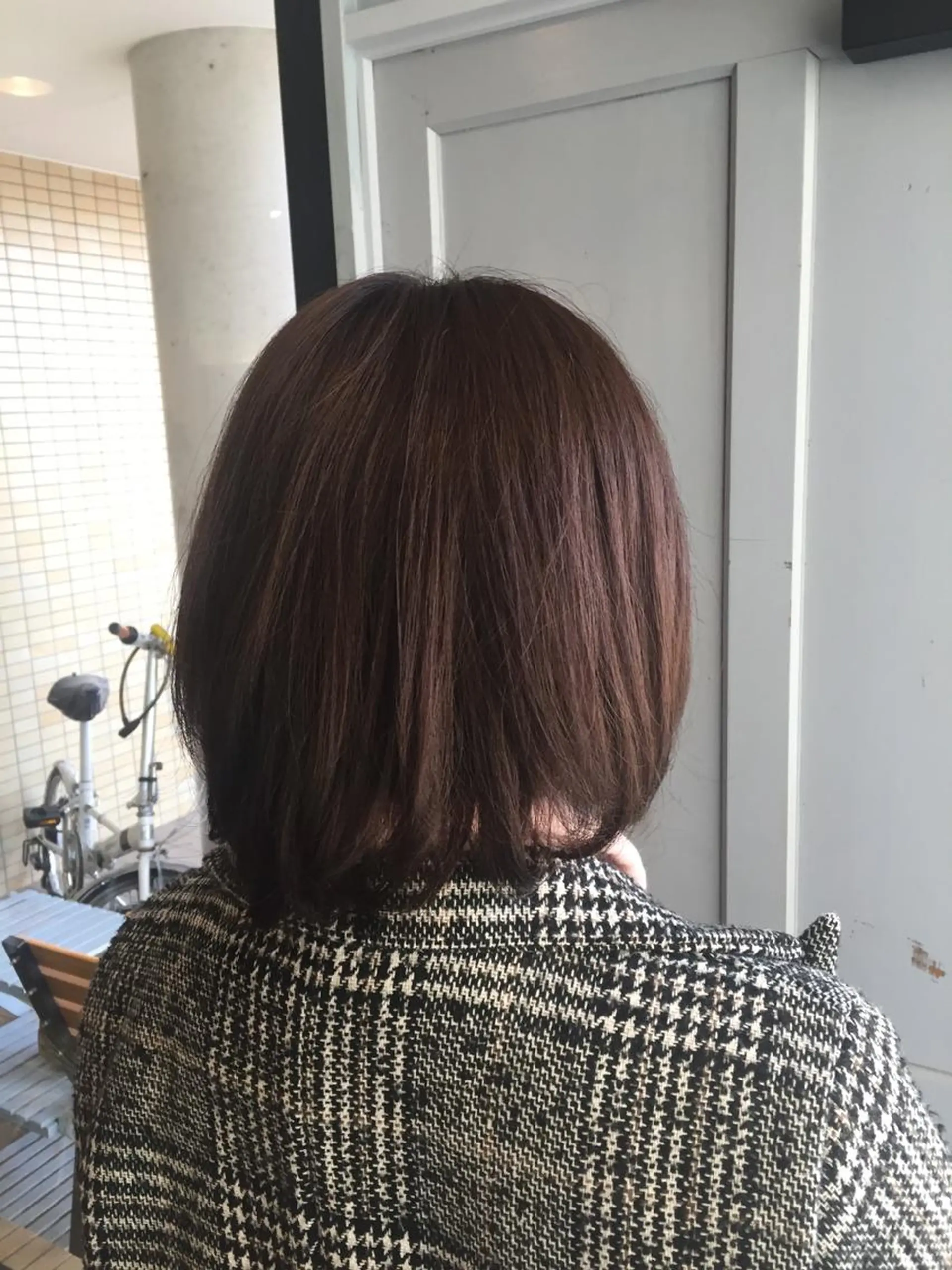 ミディアム カラー ブラウンカラー ハイトーンカラー ナチュラルブラウン ツキダテ ユイのヘアスタイル