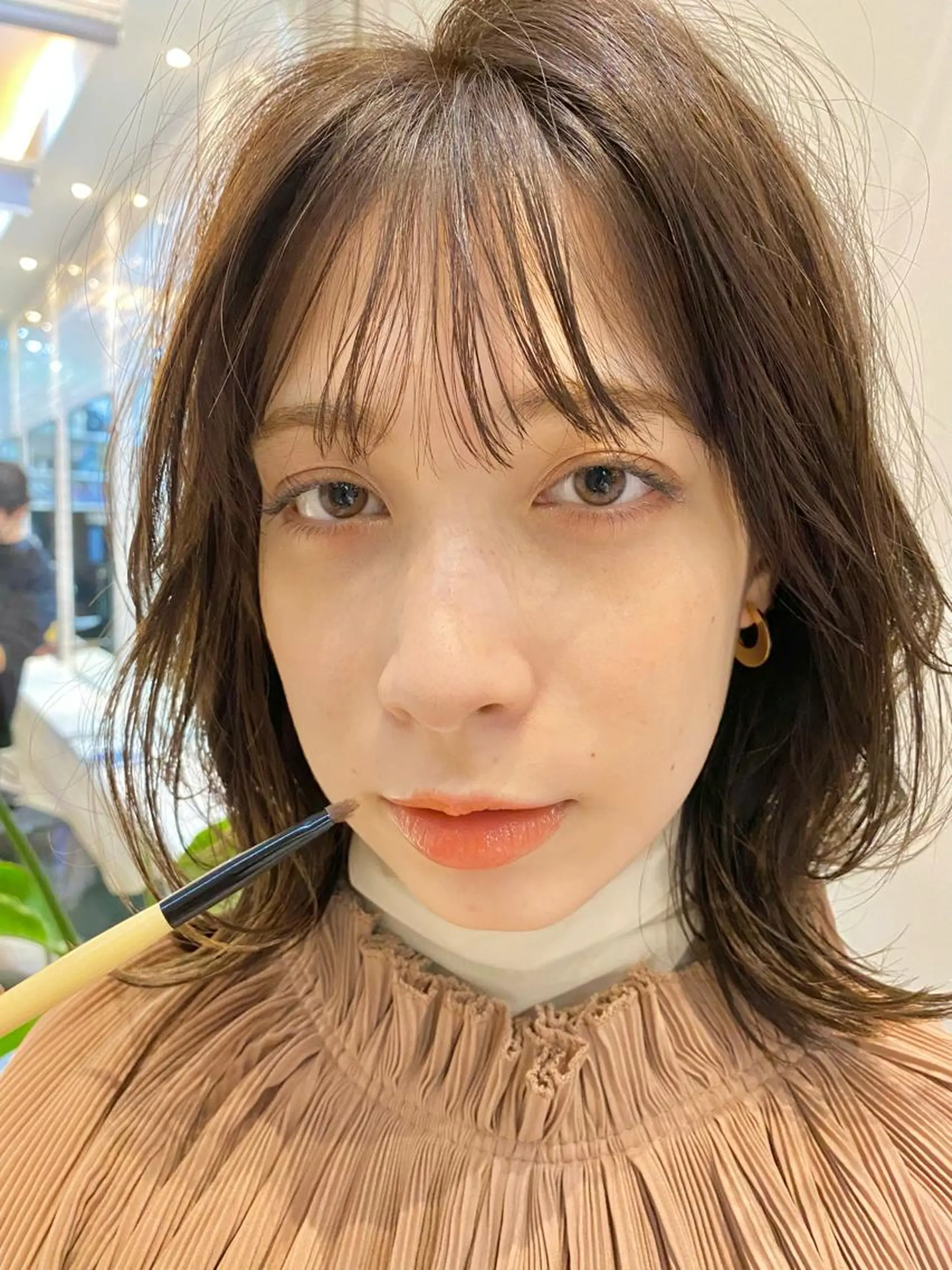 ミディアム Monan 新宿所属・ケイジ✨透明感 /艶カラー✨のヘアスタイル