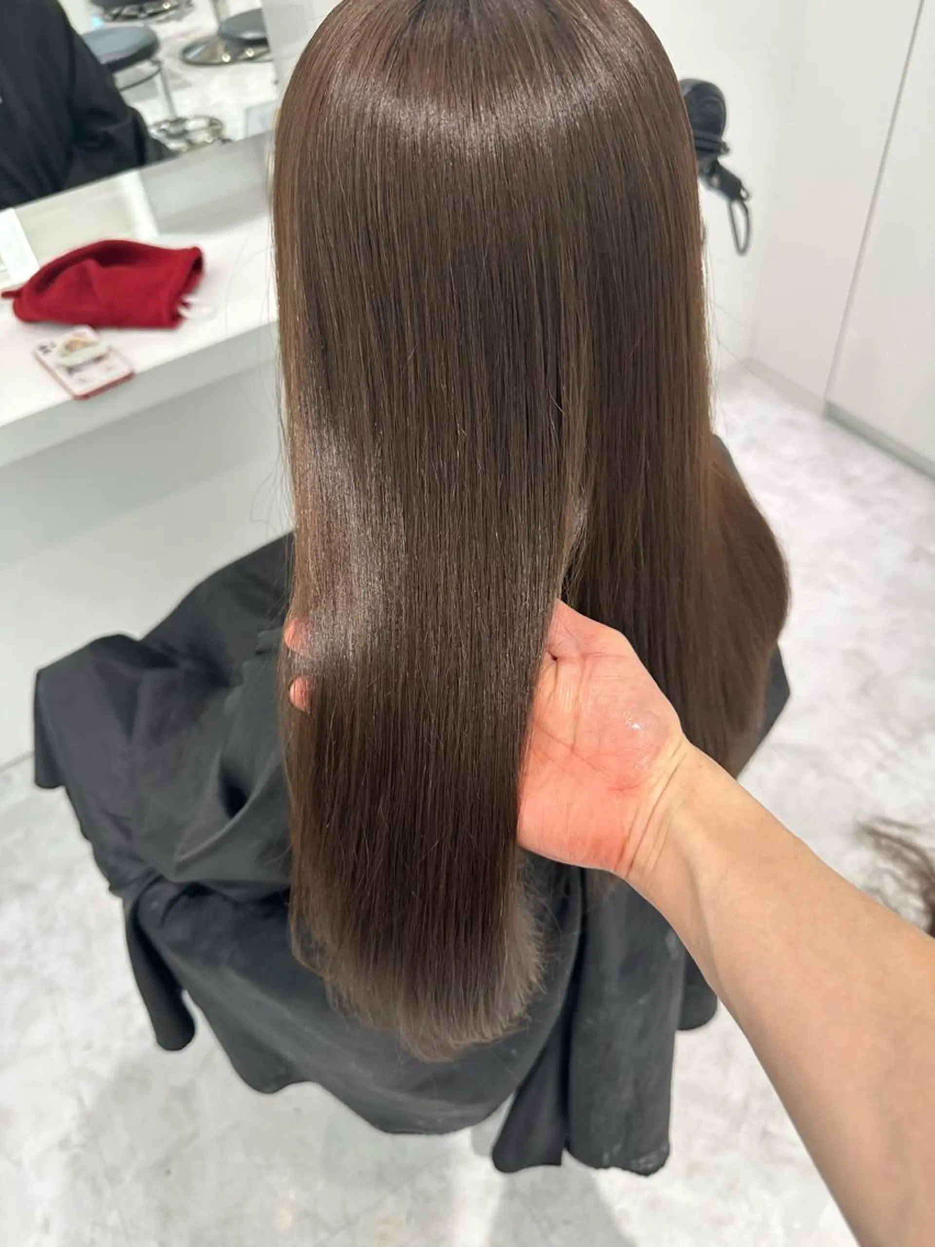 ミディアム カラー カット ヘアカラー トリートメント ヘッドスパ ヘアセット ♡上品韓国髪♡ブラ ウン/SAYATOのヘアスタイル