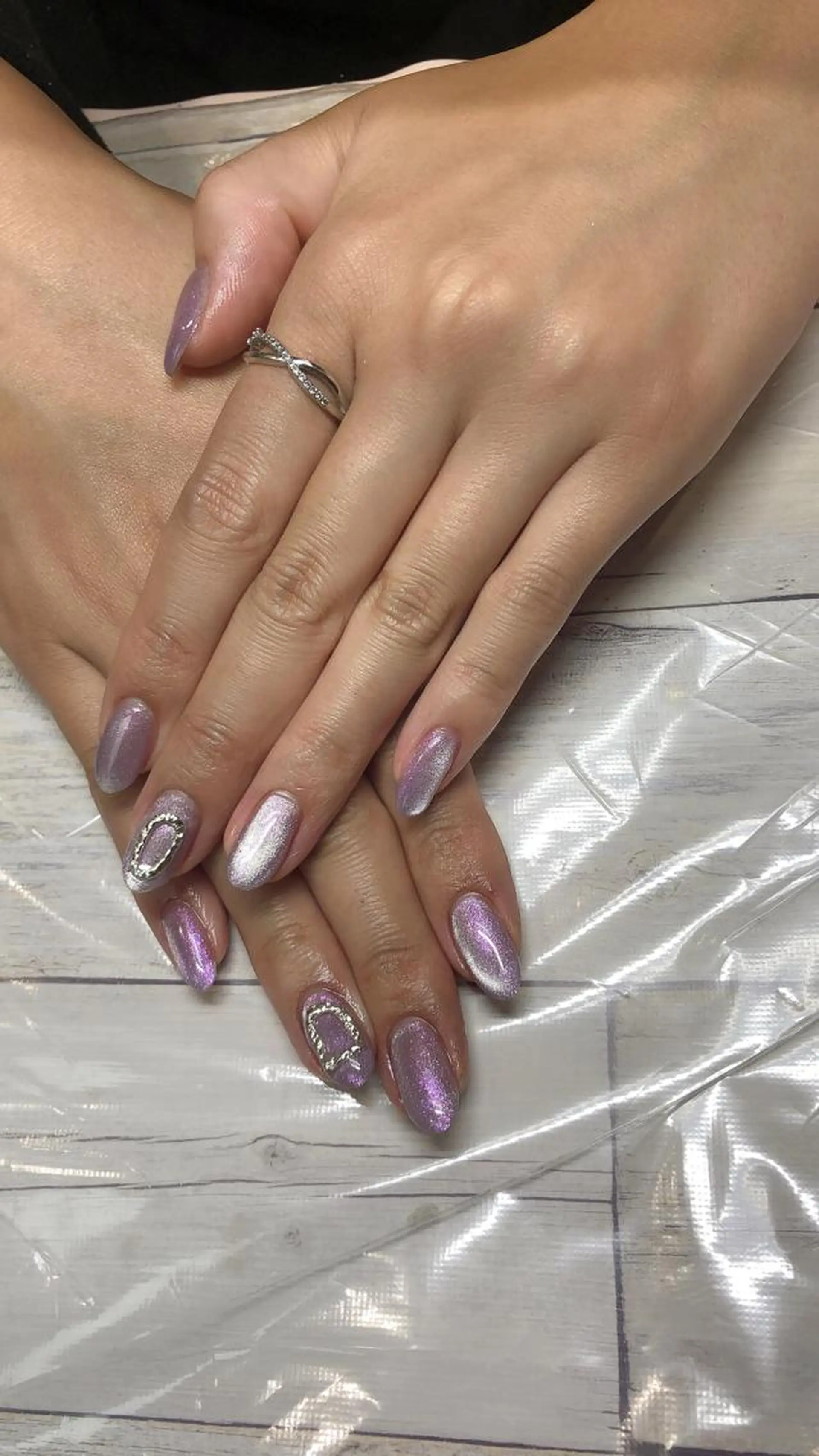 ネイル ジェルネイル マグネットネイル ✨アン ミユ✨のネイルデザイン