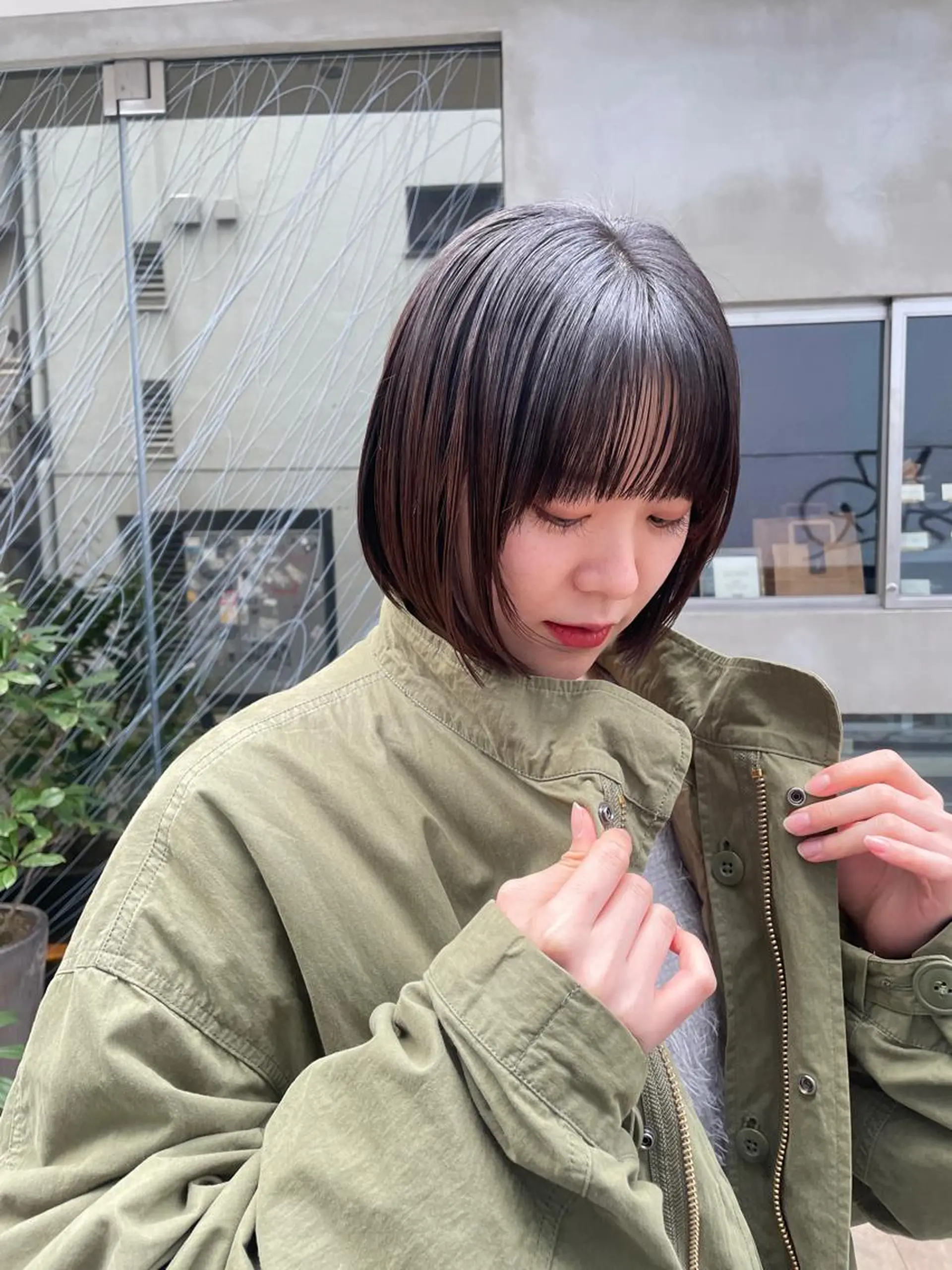 ショート トリートメント MINX青山店所属・結莉/ボブ/ 縮毛矯正のヘアスタイル