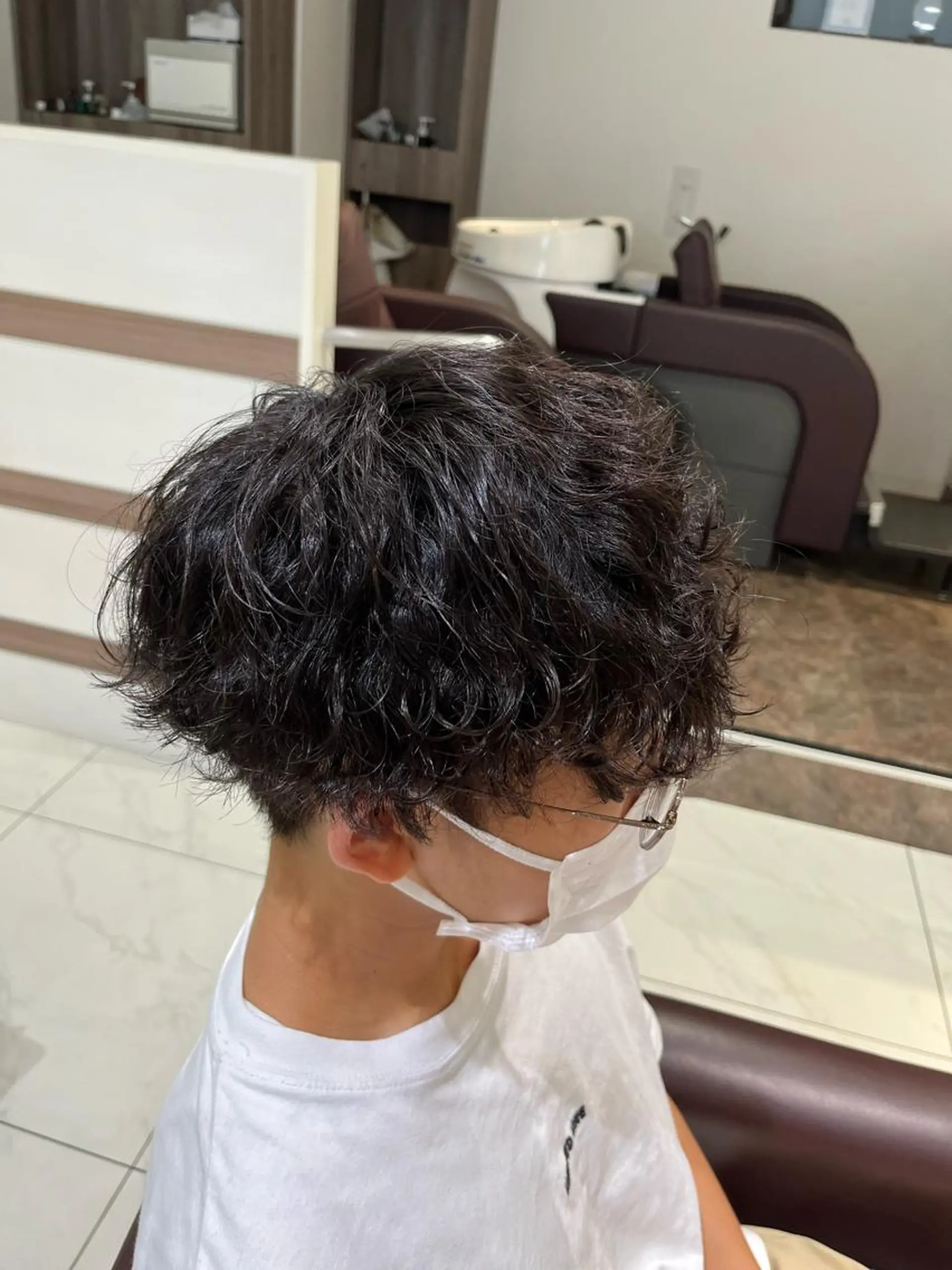 パーマ メンズ カット パーマ 佐々木 拓海のヘアスタイル