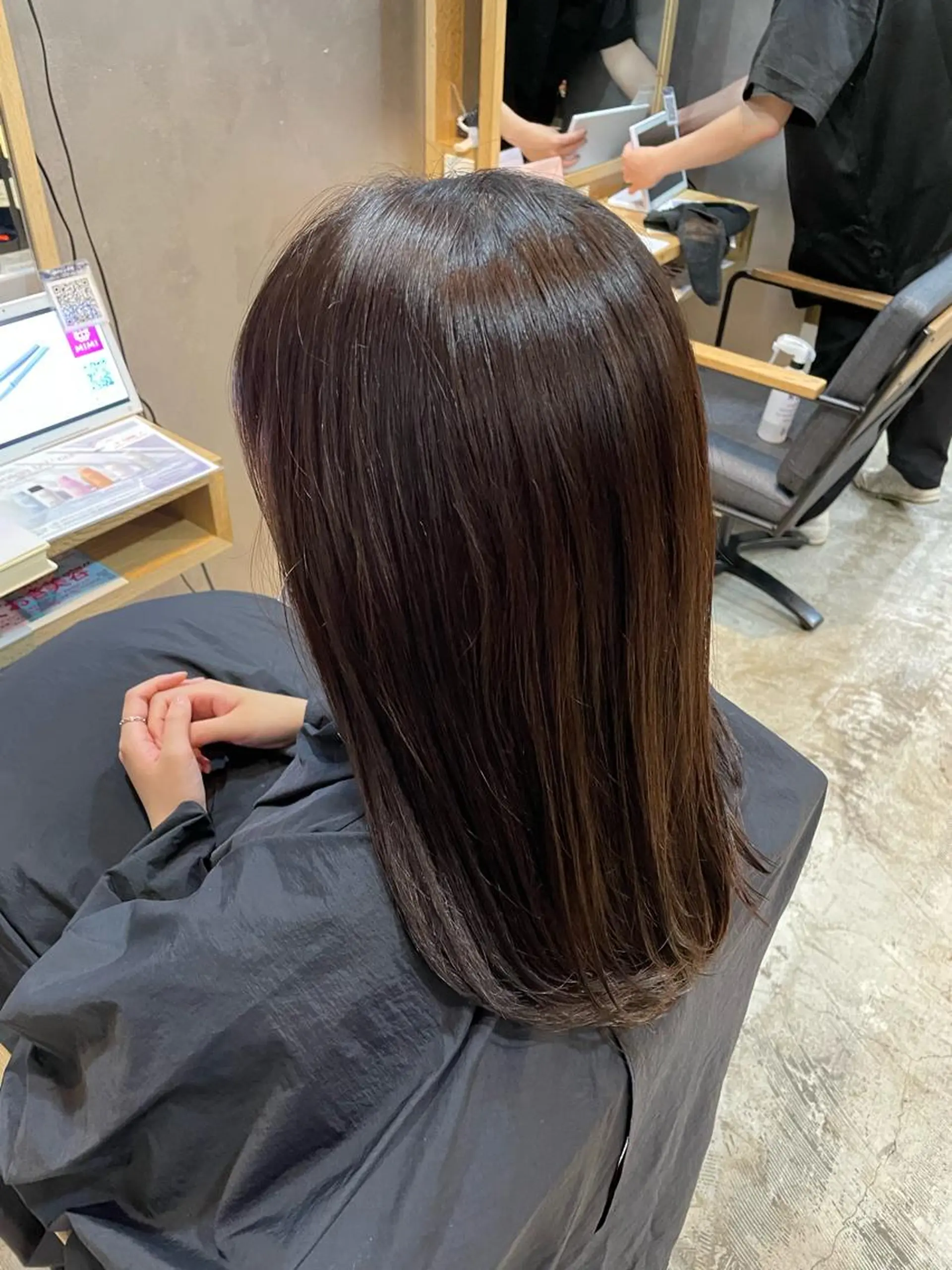 ロング カラー 上村 颯のヘアスタイル