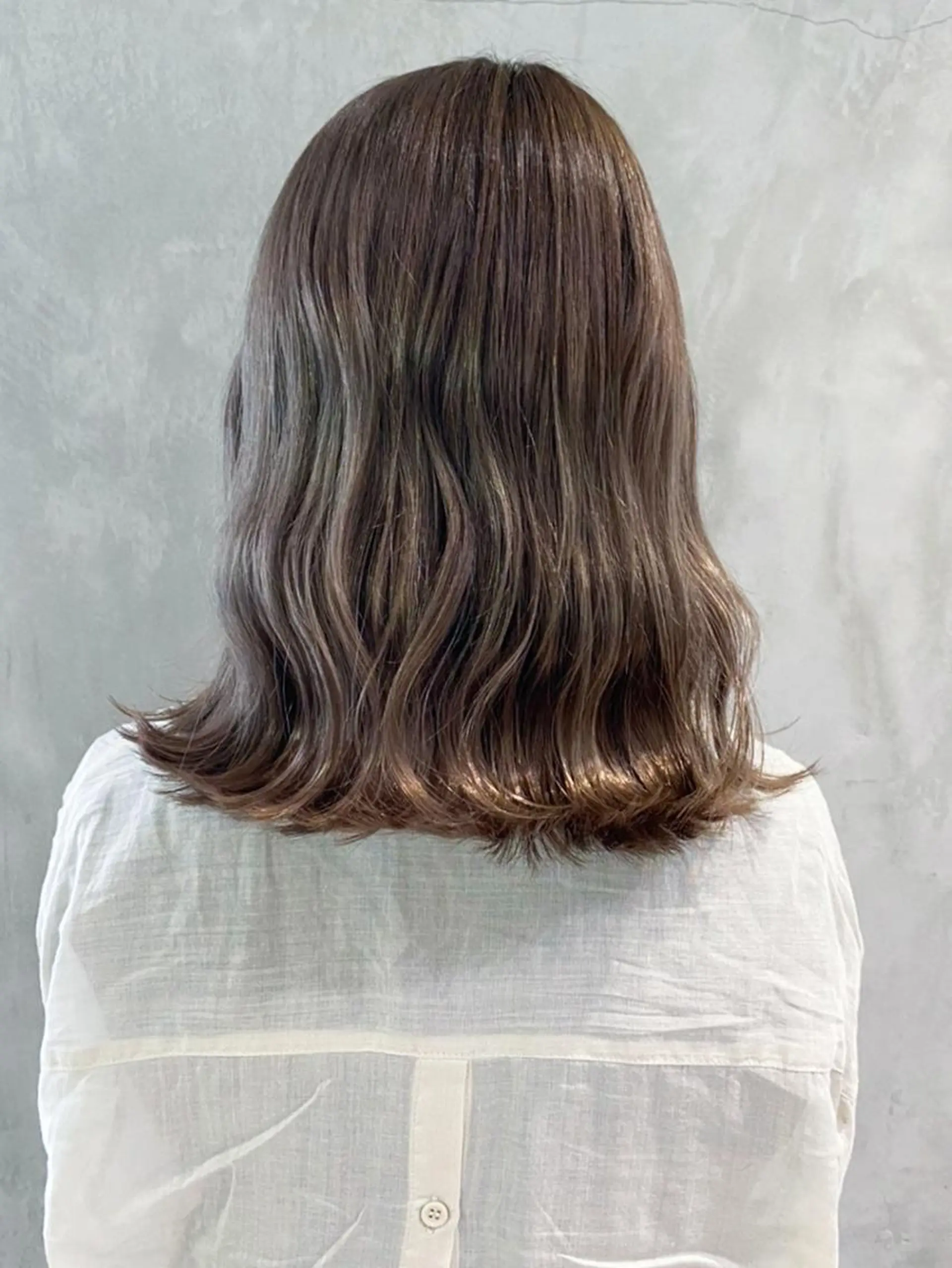 セミロング カラー パーマ ヘアアレンジ ベージュカラー ブラウンカラー ブラウンベージュ ITbyALBUM 浦和店のヘアスタイル