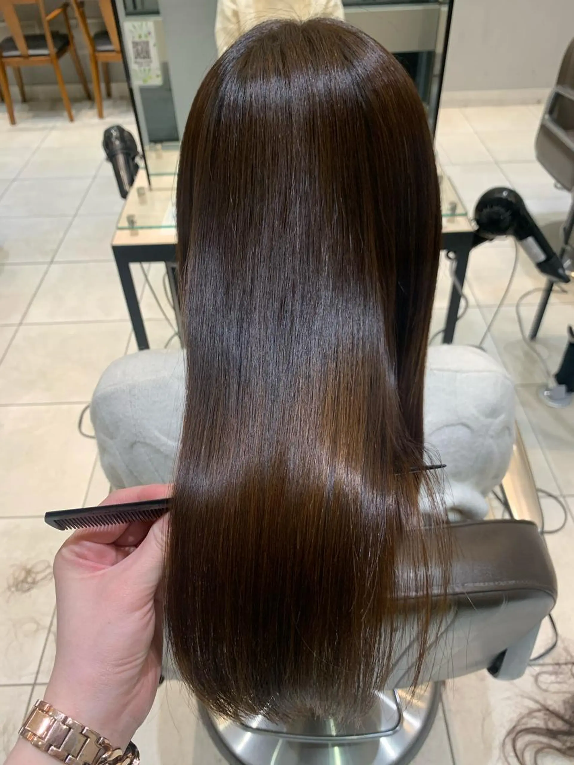 ミディアム カラー パーマ メンズ キッズ 酸熱トリートメント/ 髪質改善🌟玉井香奈のヘアスタイル