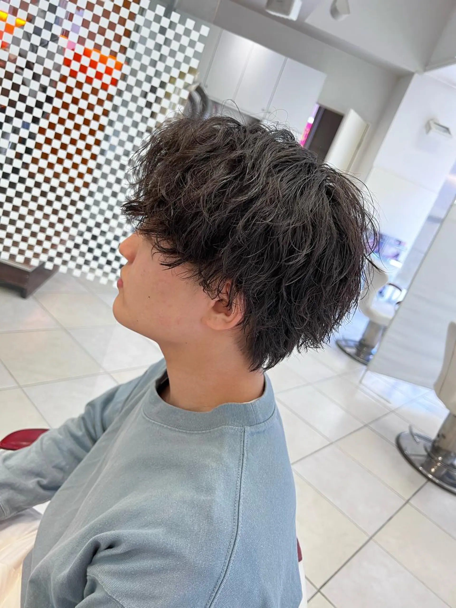 パーマ メンズ 髪質改善/艶カラー TSUBASAのヘアスタイル