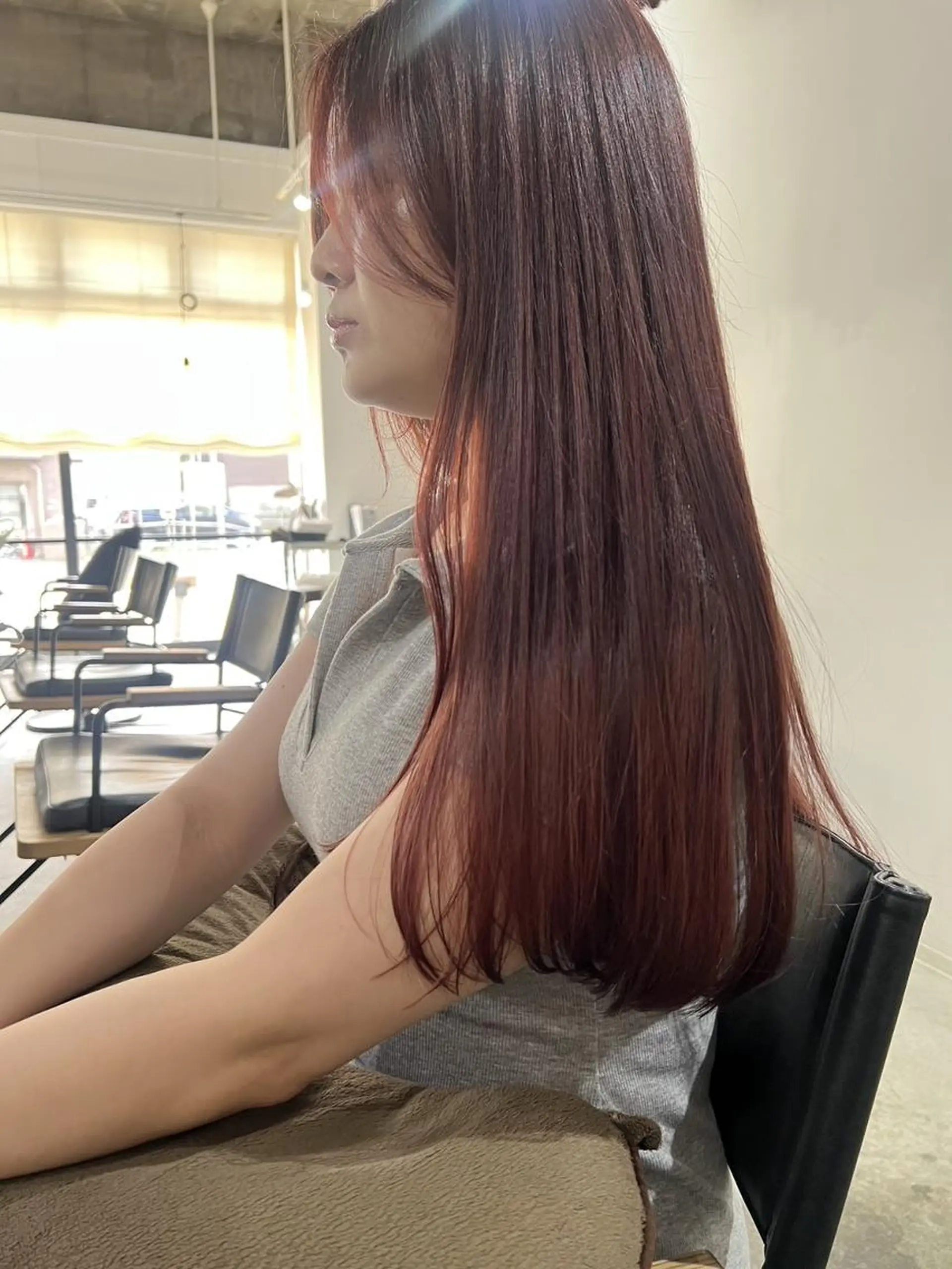 ロング 縮毛矯正 ATEIER ZIZIのヘアスタイル