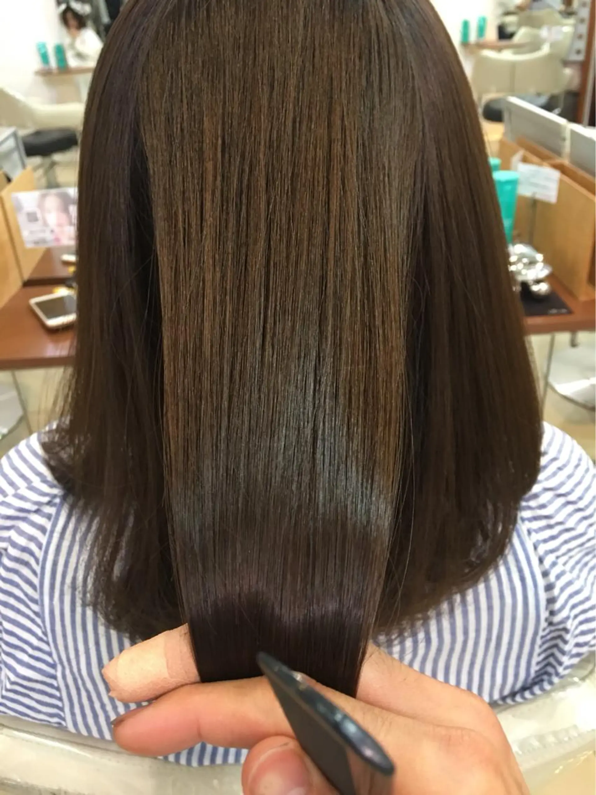 ロング コテ巻き風パーマ/ 髪質改善/河島恭平のヘアスタイル