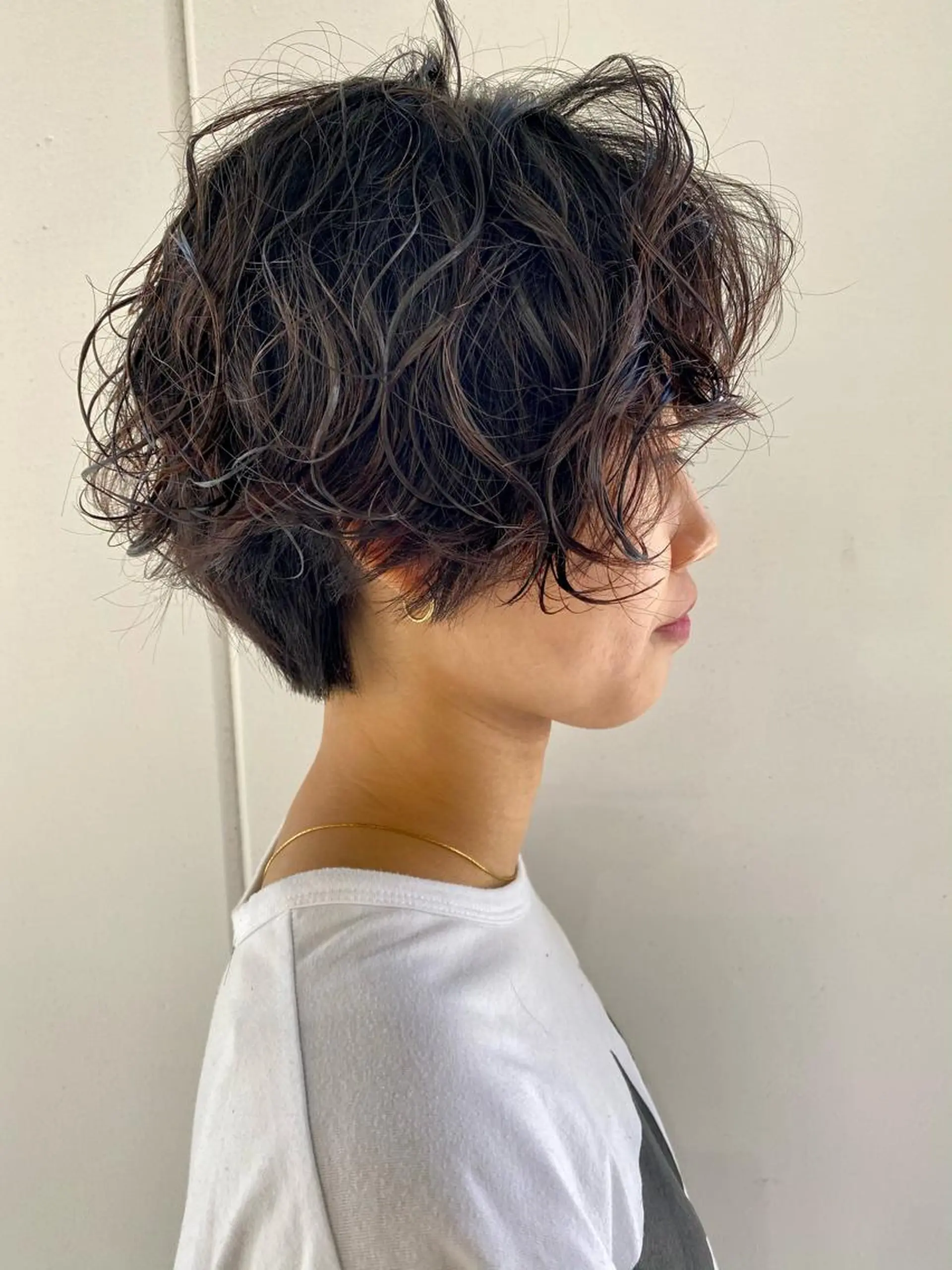 ミディアム パーマ KOOKI スティードトーキョーのヘアスタイル