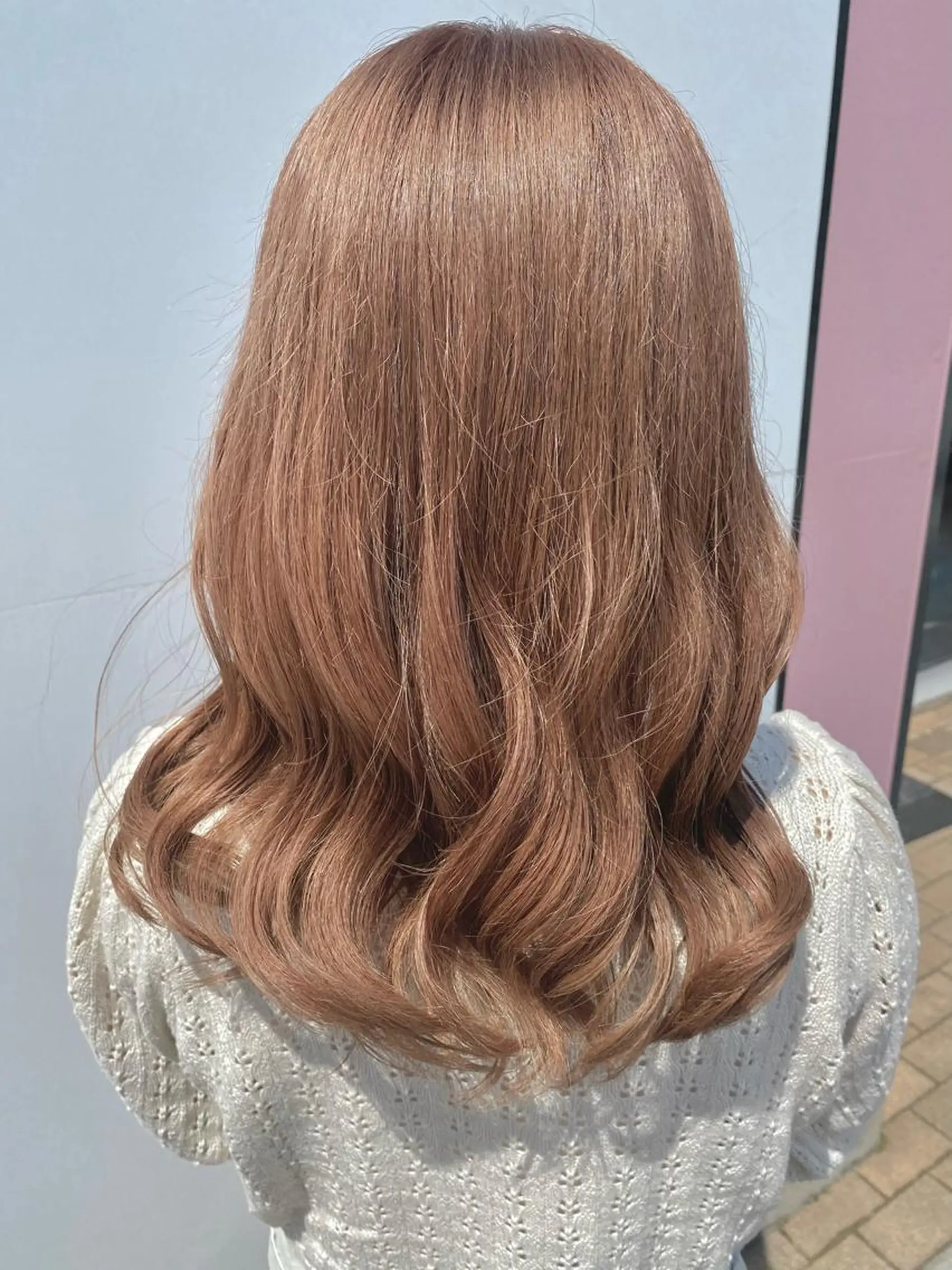 セミロング カラー 💘韓国カラー💘 クルミのヘアスタイル