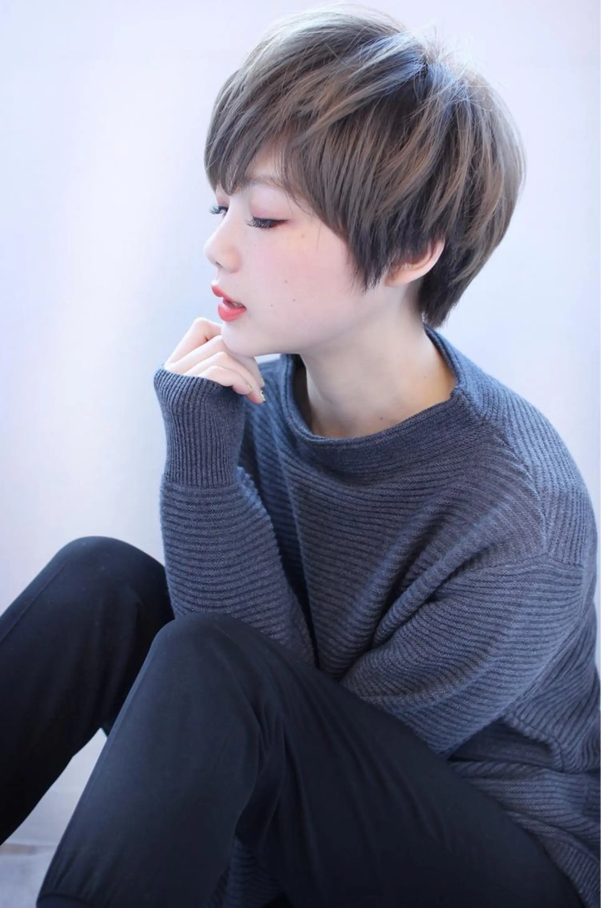 ショート 縮毛矯正/ショート/ レイヤー/畑中正敏のヘアスタイル