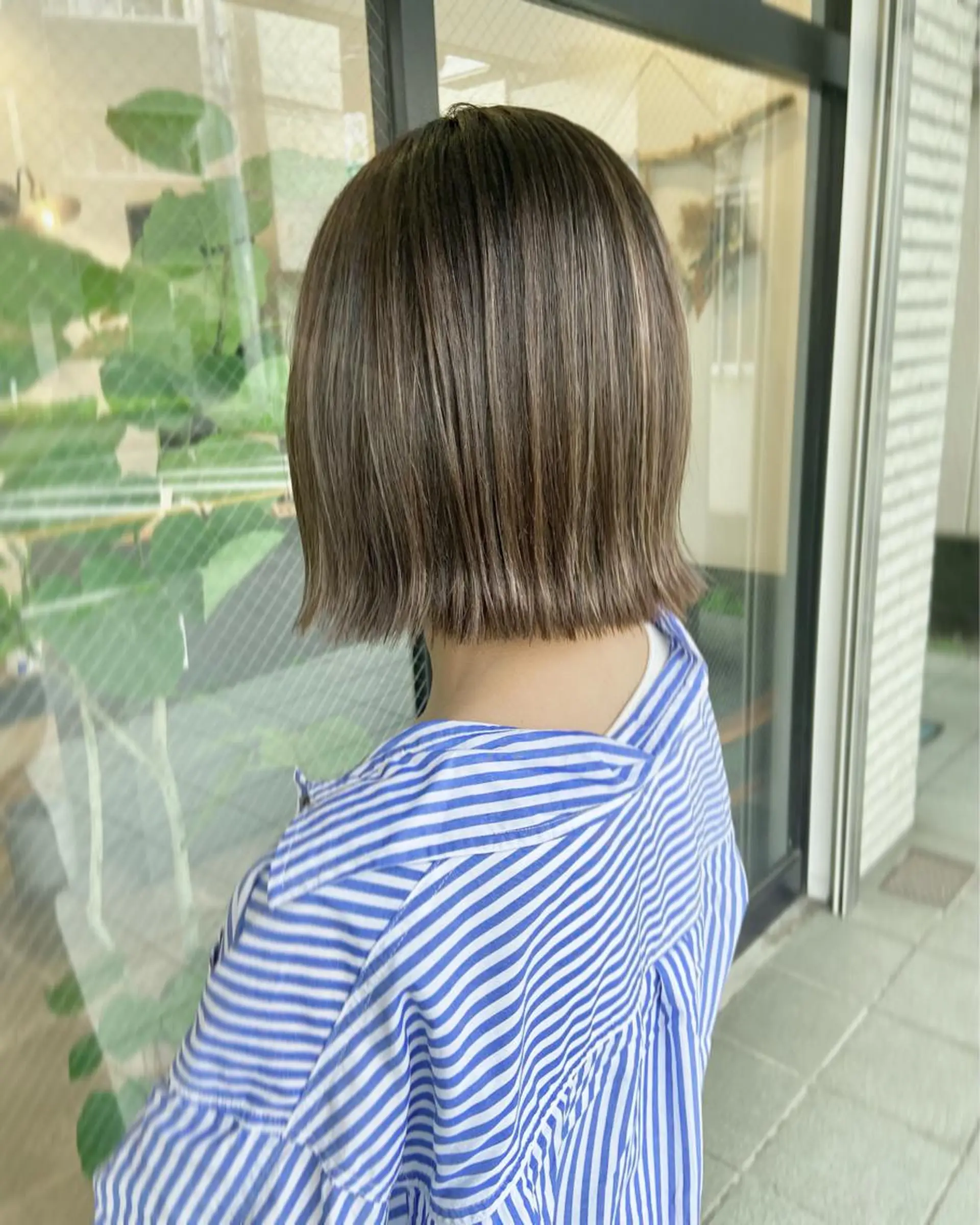 ショート ボブ 似合わせカット 外ハネヘア 柏韓国ヘア 白石芽衣のヘアスタイル