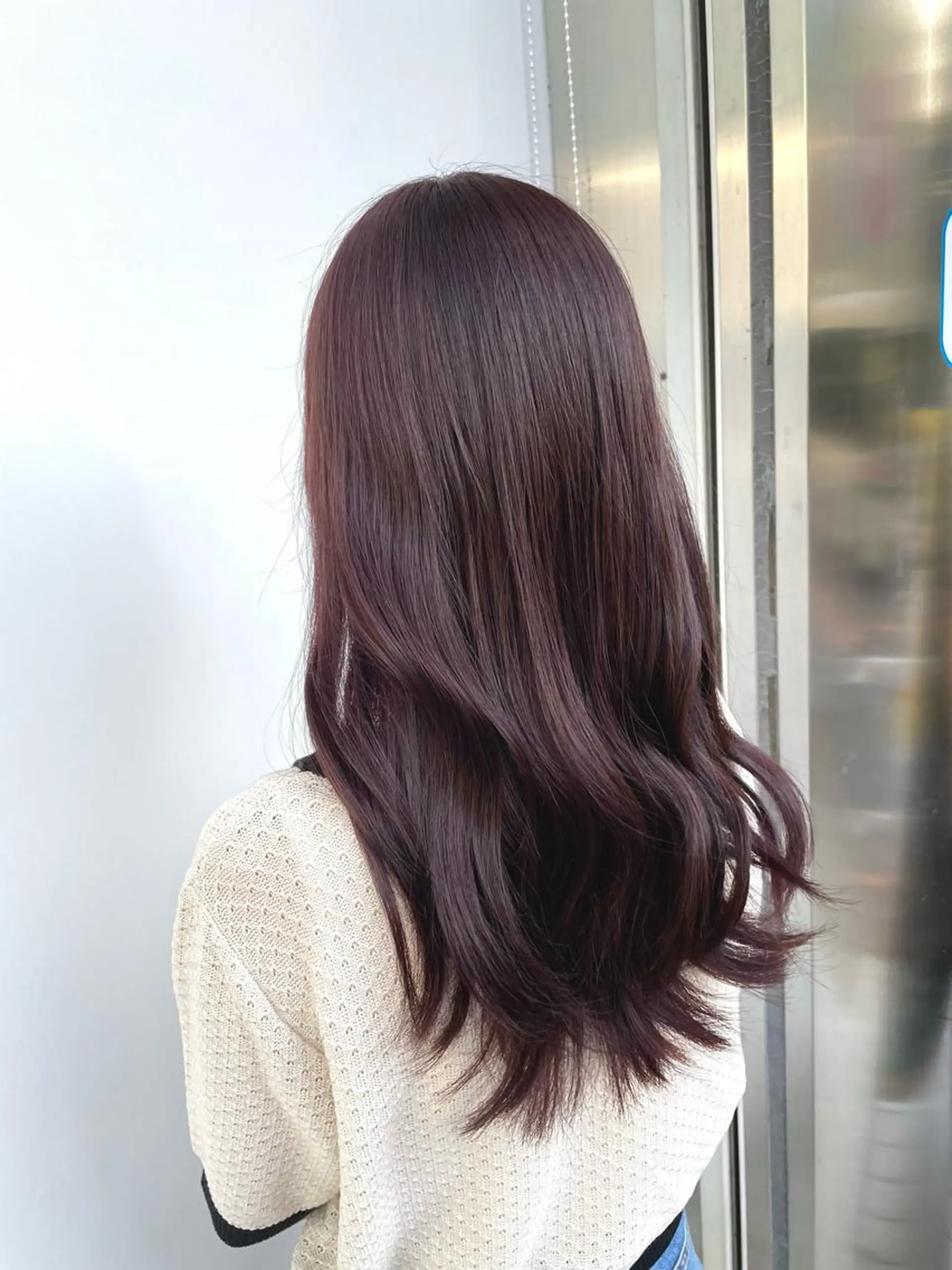 ロング ピンクラベンダー ヘアカラー トリートメント ナカタケ ユウのヘアスタイル