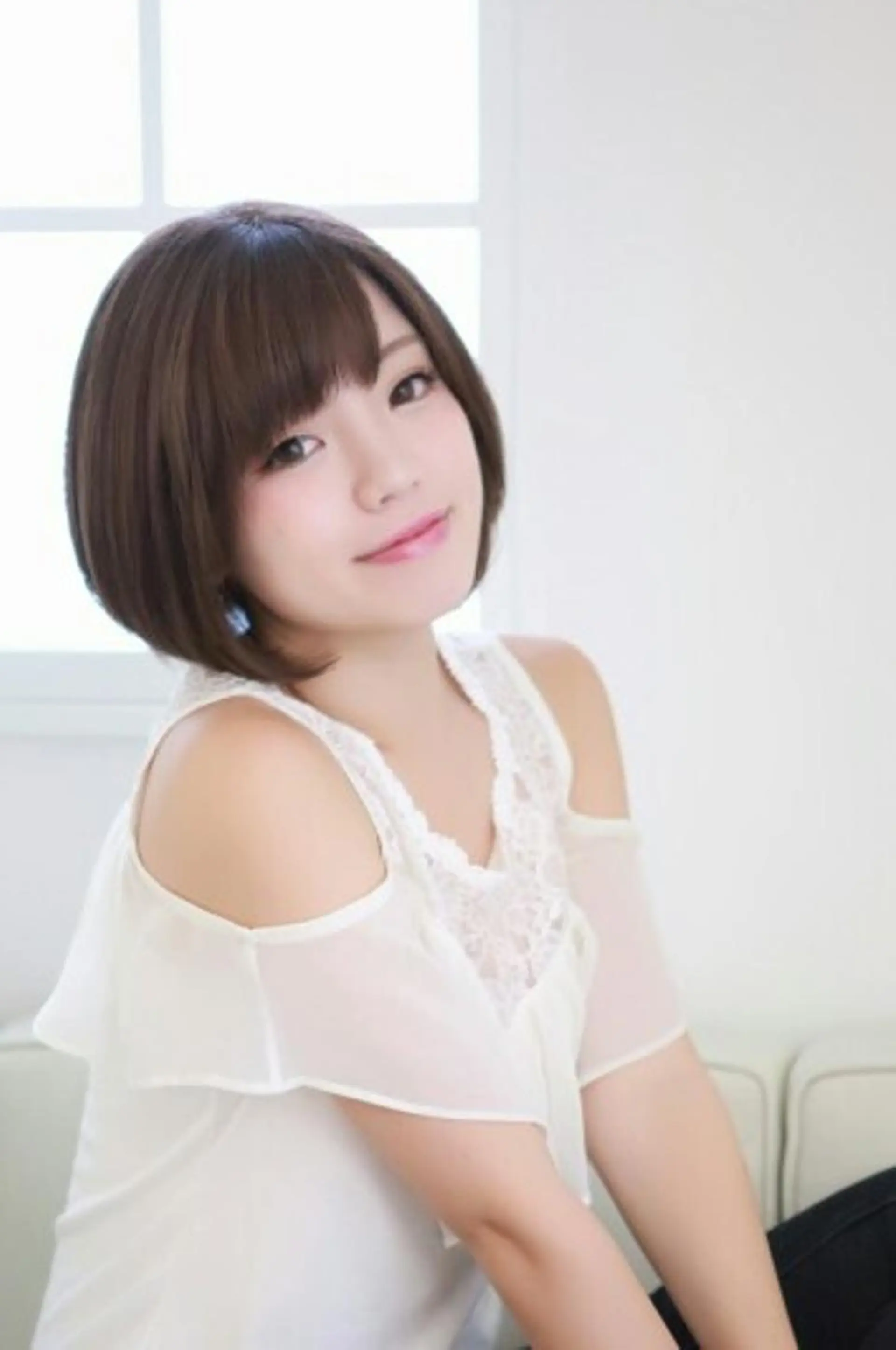 カラー パーマ ヘアアレンジ ショート ショートボブ 丸みショート ボブ ショートヘア カット ヘアカラー トリートメント かわい ゆうな 髪質改善/縮毛矯正のヘアスタイル