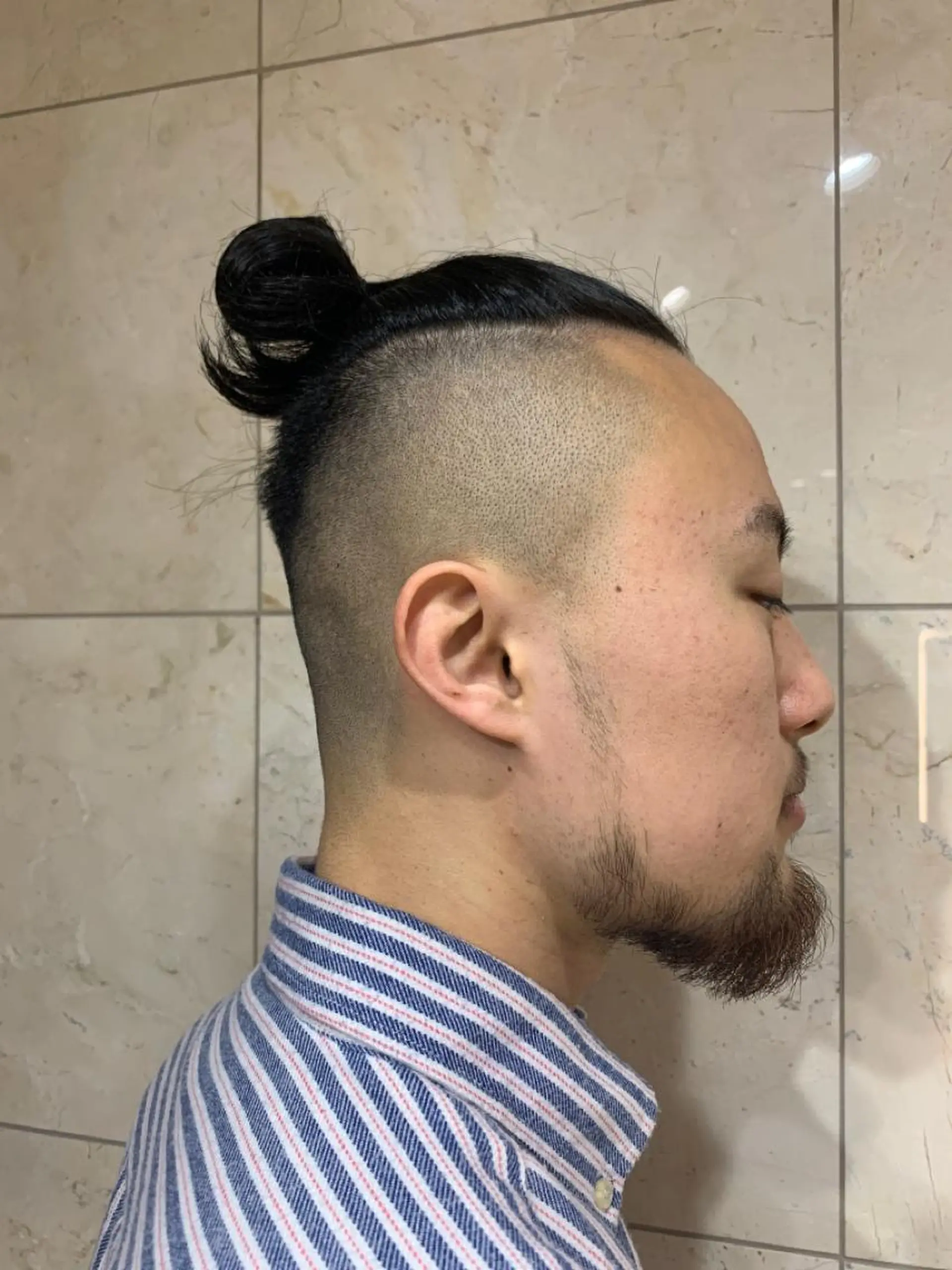 ロング メンズ フェードカット マンバンヘア 刈り上げ ロング 清水　仰士 ROW町田のヘアスタイル