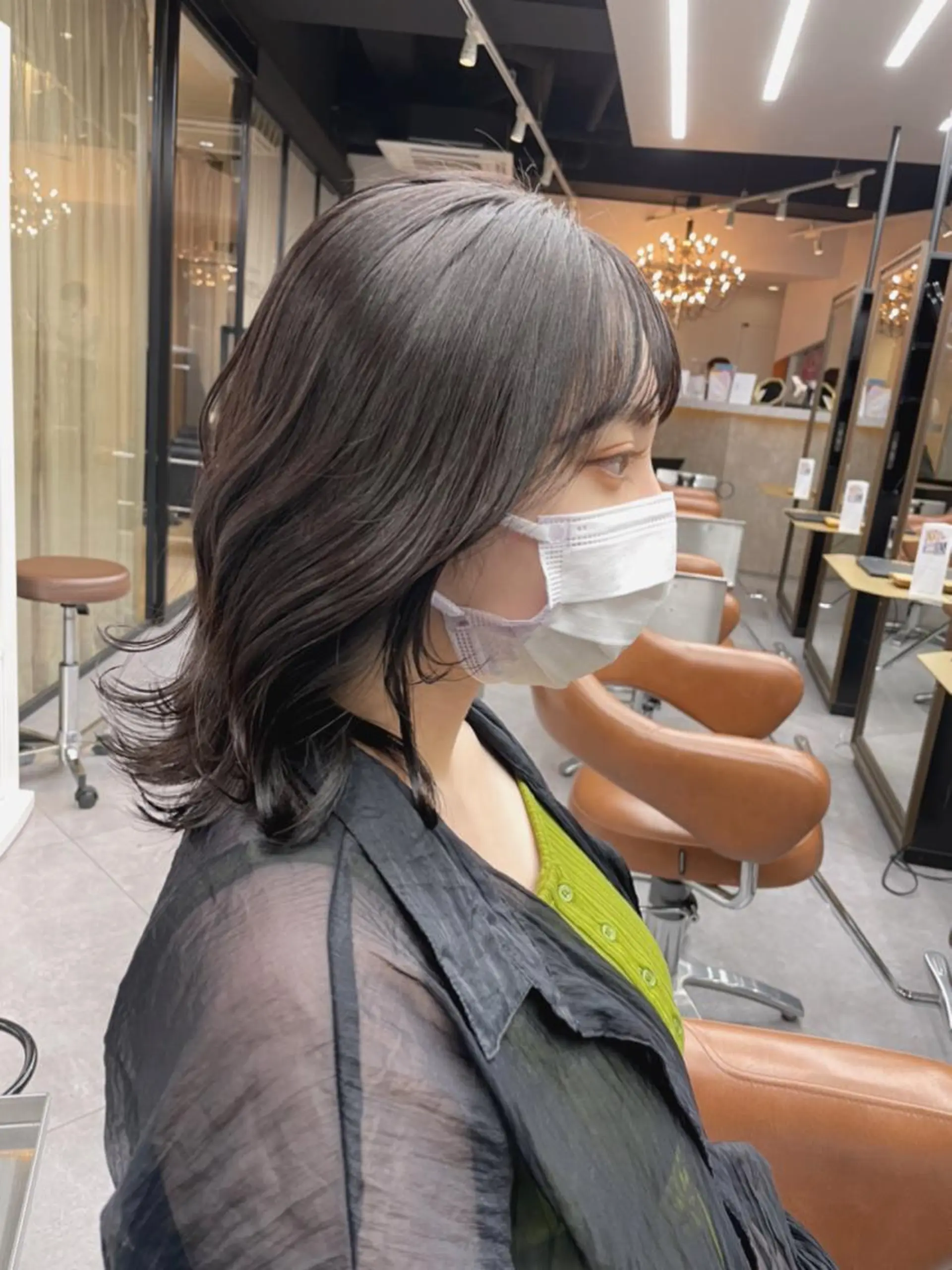 カラー ウルフとハイトーン みっちー✂️のヘアスタイル