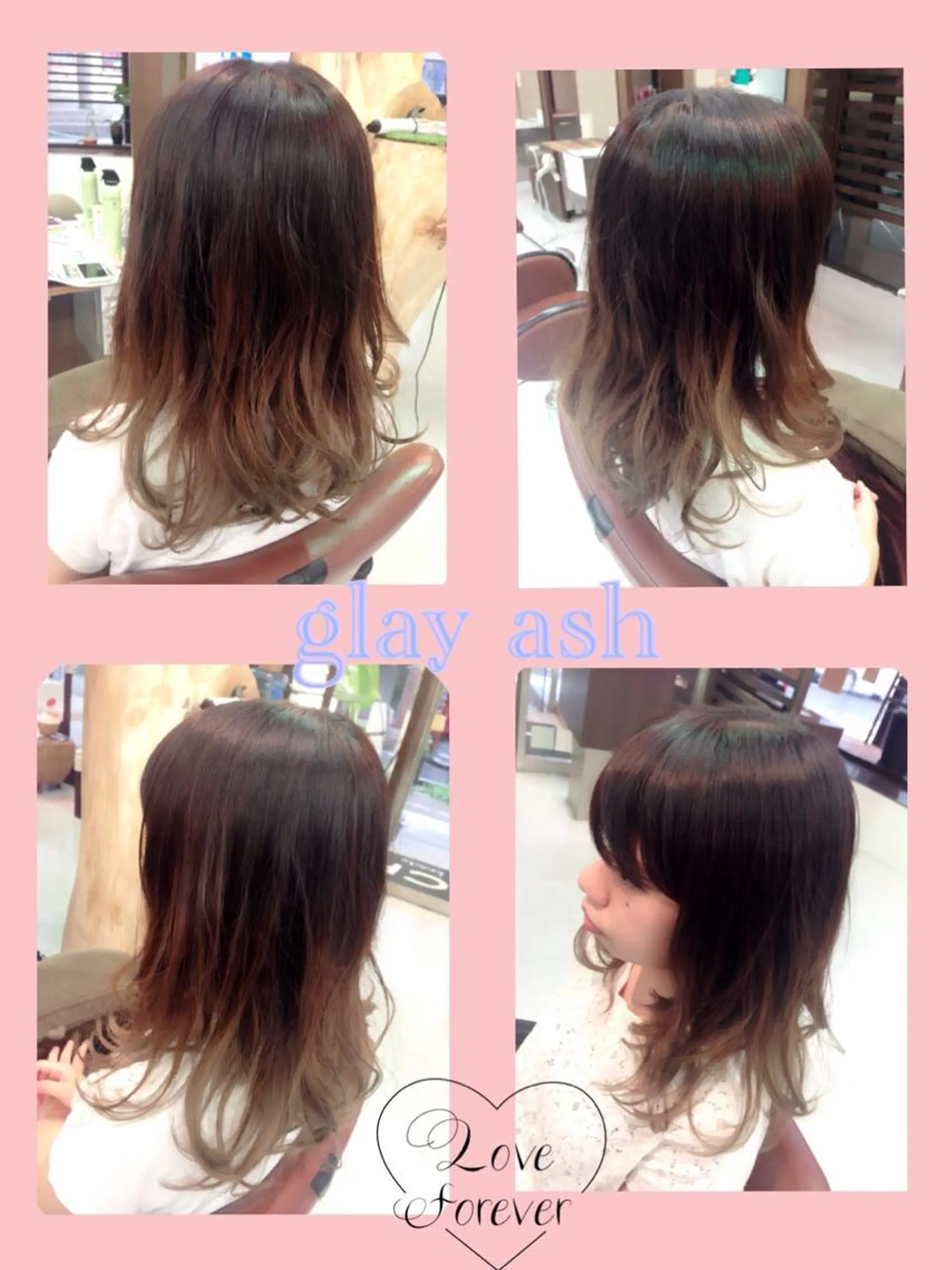 セミロング アッシュ 韓国ヘア得意❤︎森澤 悠佳のヘアスタイル