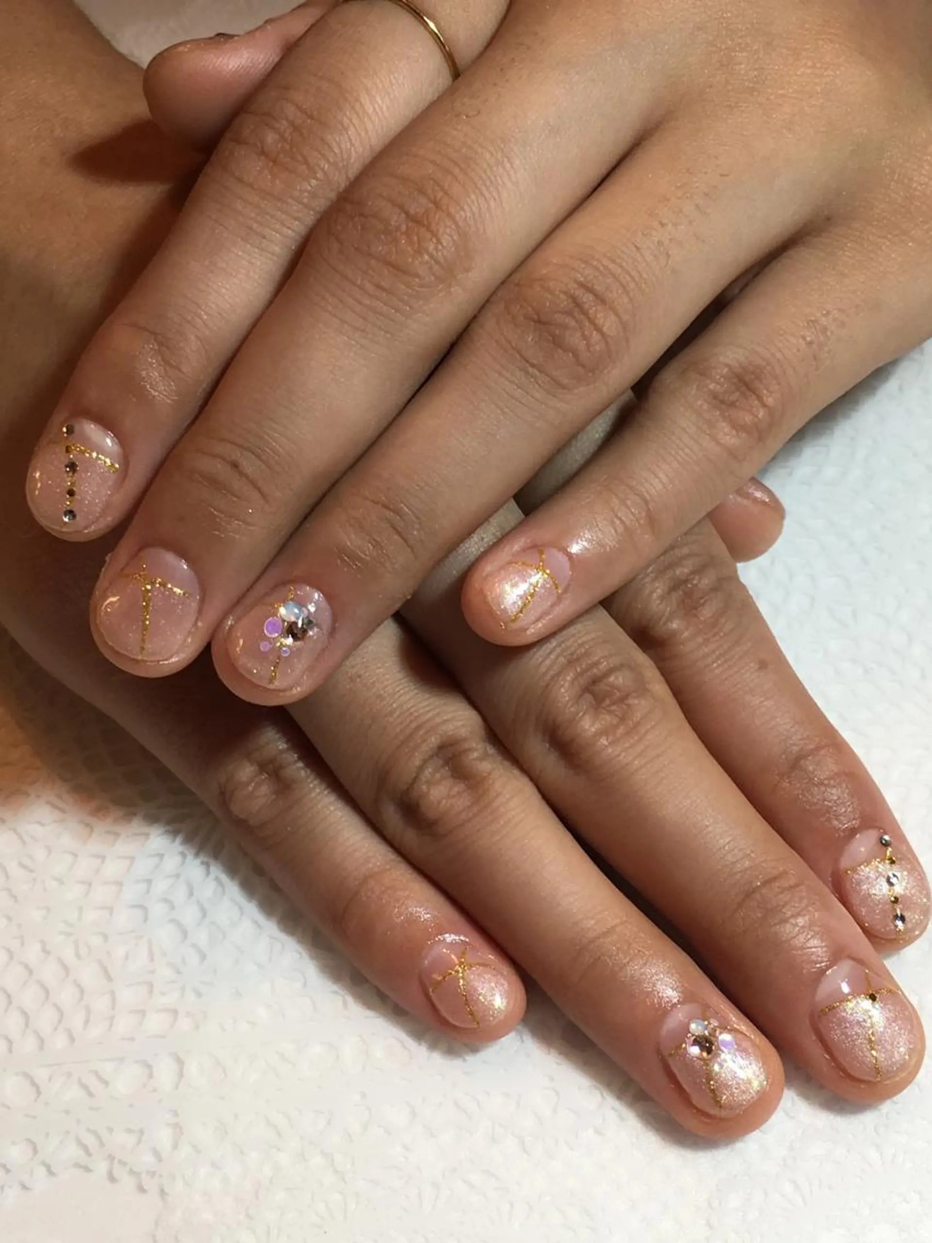 ネイル ラメ(グリッター) 古川 里美のネイルデザイン