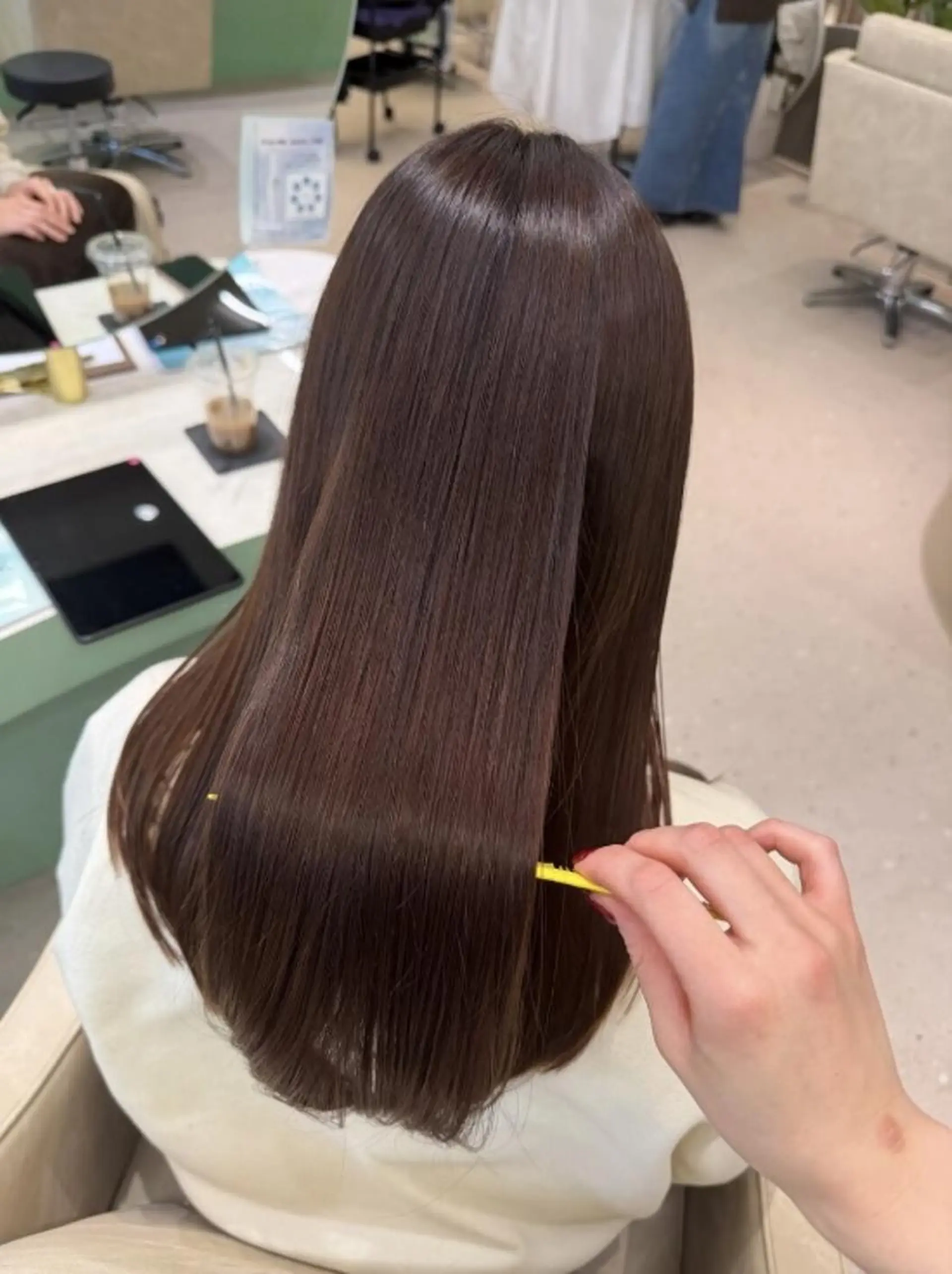 セミロング カラー 髪質改善/透明感カラ ー/Ayana 🍒のヘアスタイル