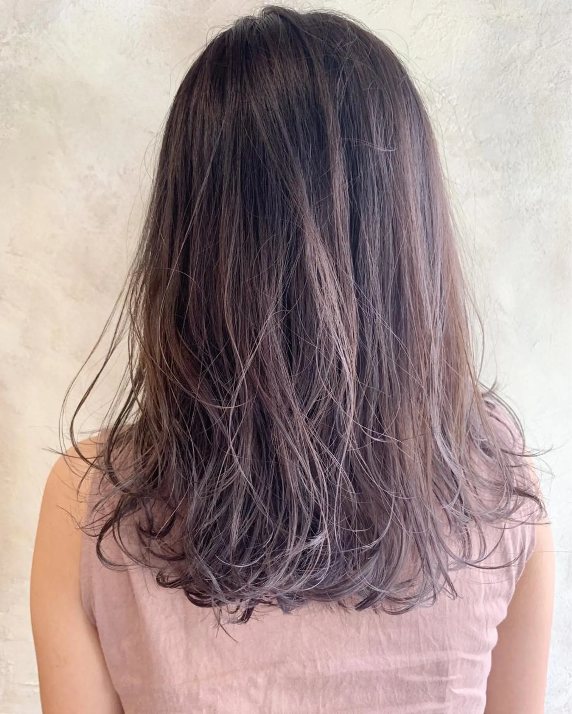 セミロング カラー 沖縄東京2拠点美容師 mamicoのヘアスタイル