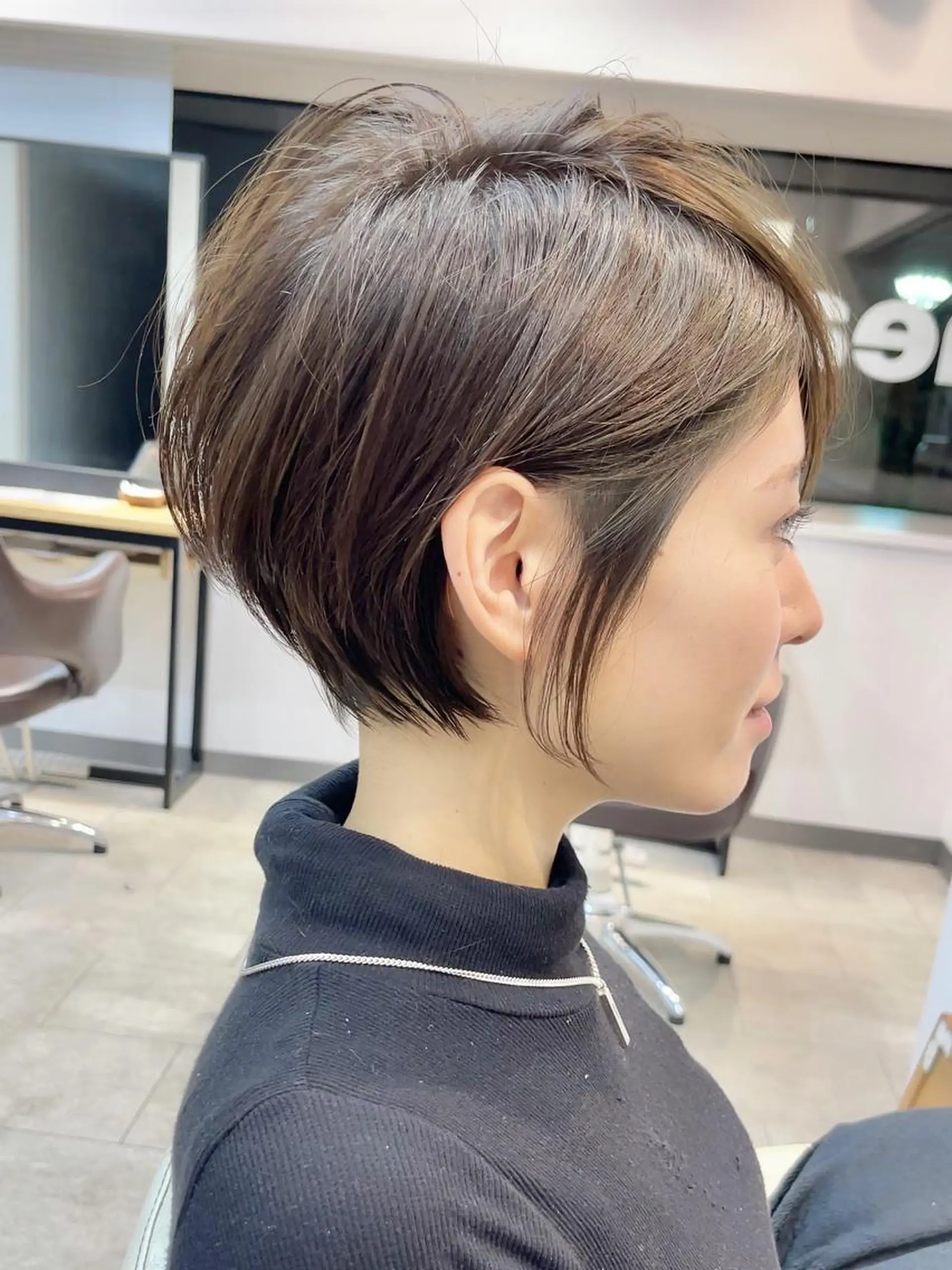 ショート 韓国風レイヤー ショート/犬塚 優介のヘアスタイル