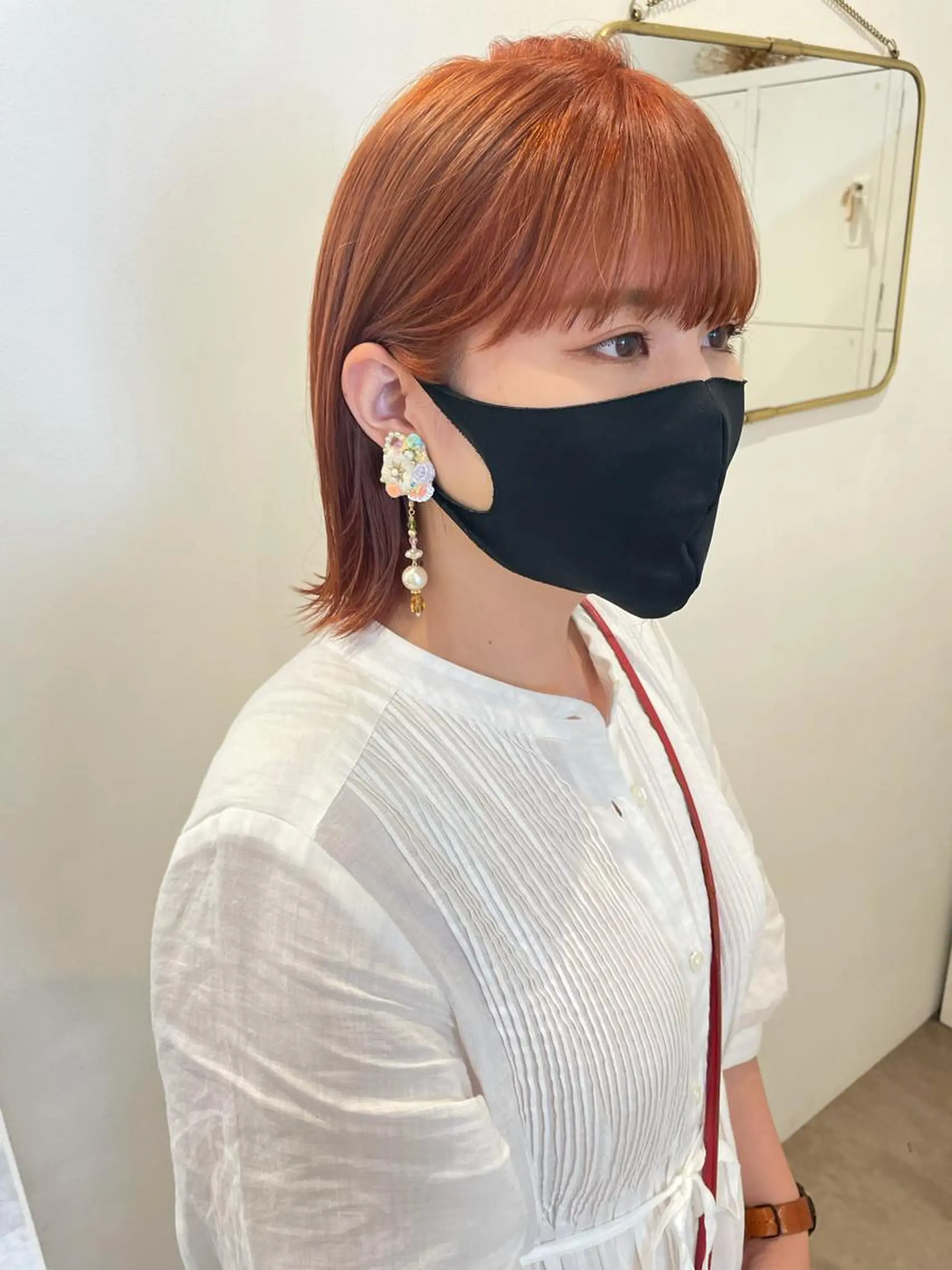 ミディアム 大迫 江梨のヘアスタイル