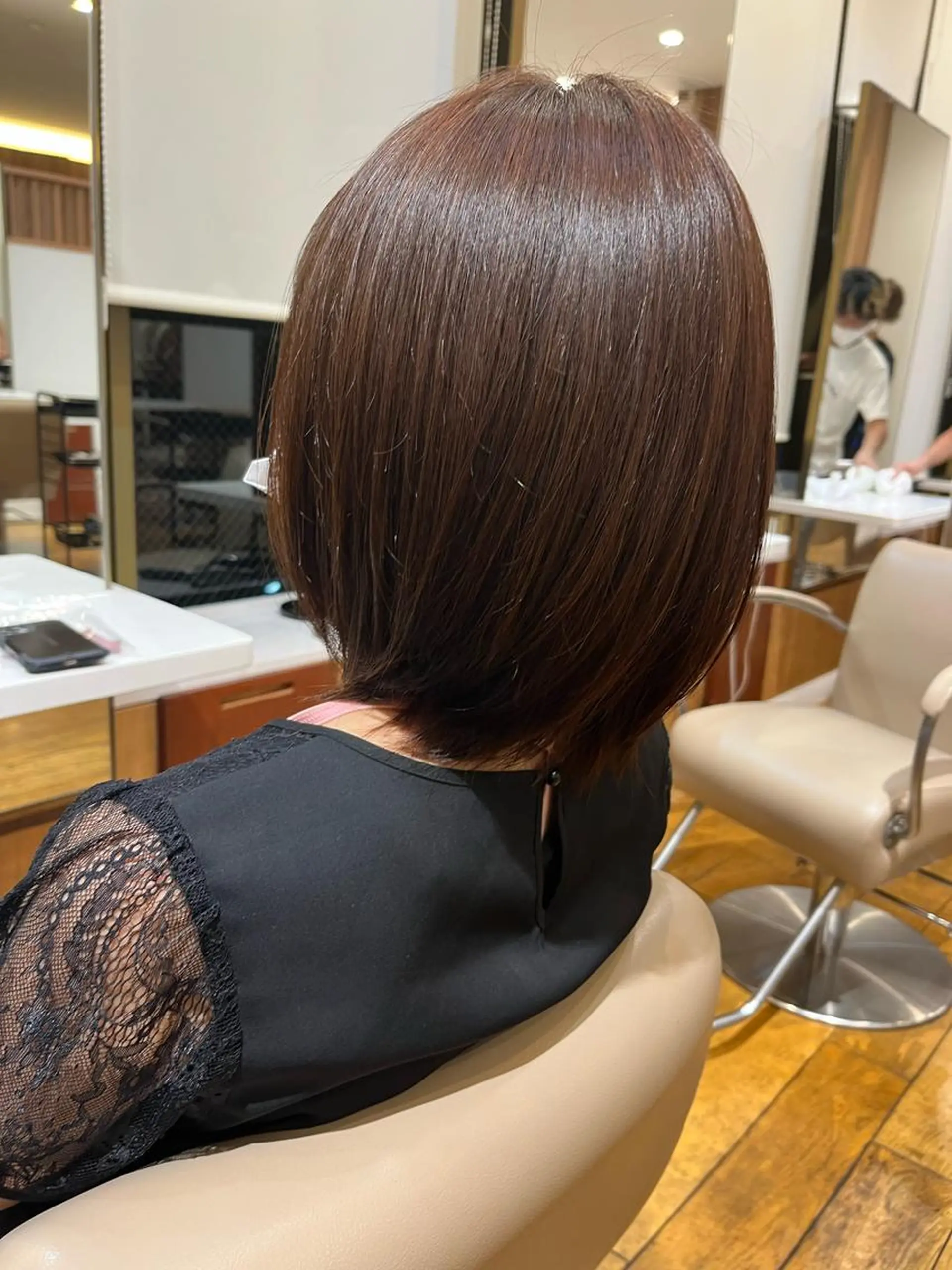 ミディアム パーマ 門崎未依/レイヤー/ メンズカット🪿🌼のヘアスタイル