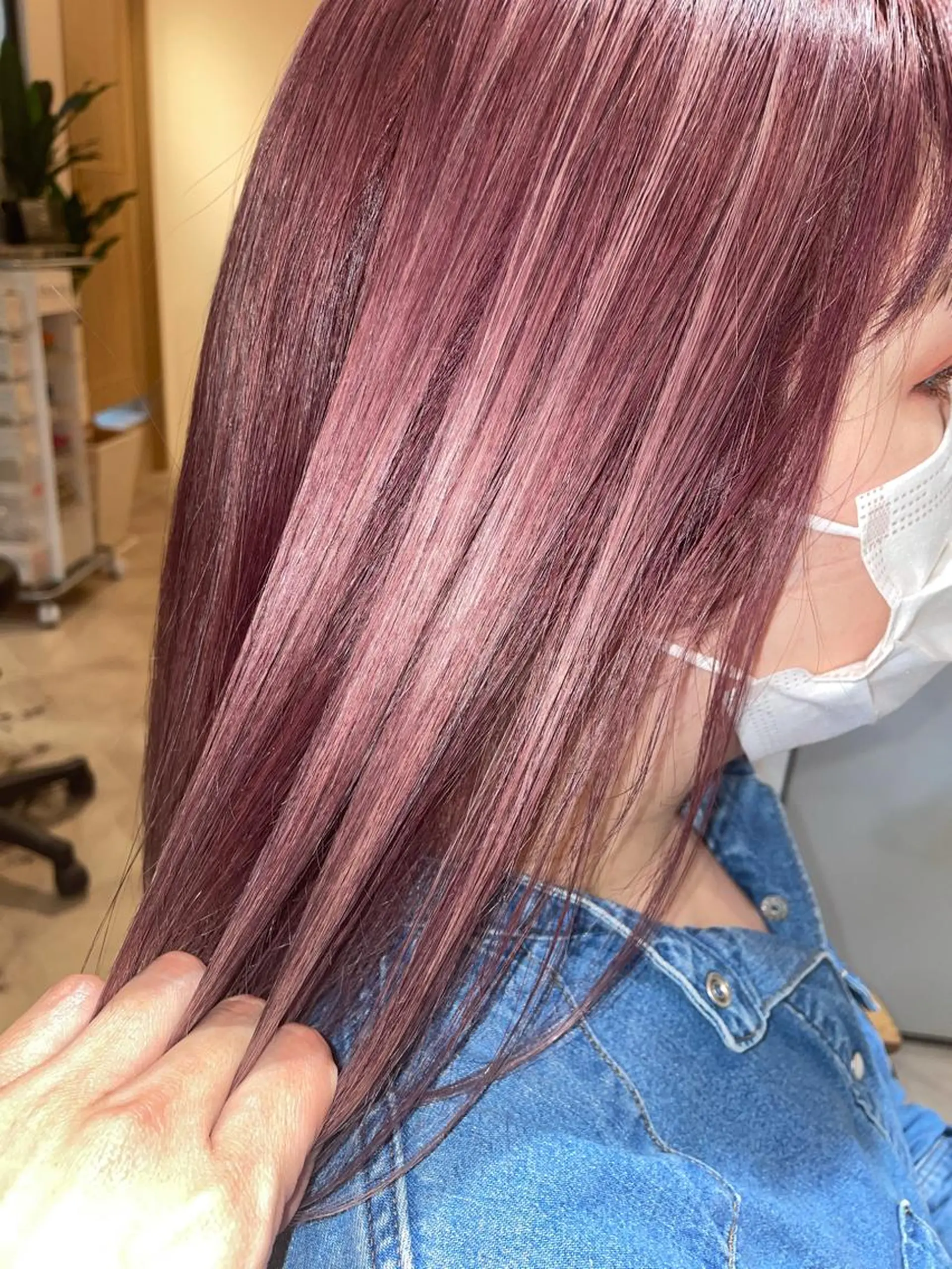 セミロング カラー 沖縄東京2拠点美容師 mamicoのヘアスタイル