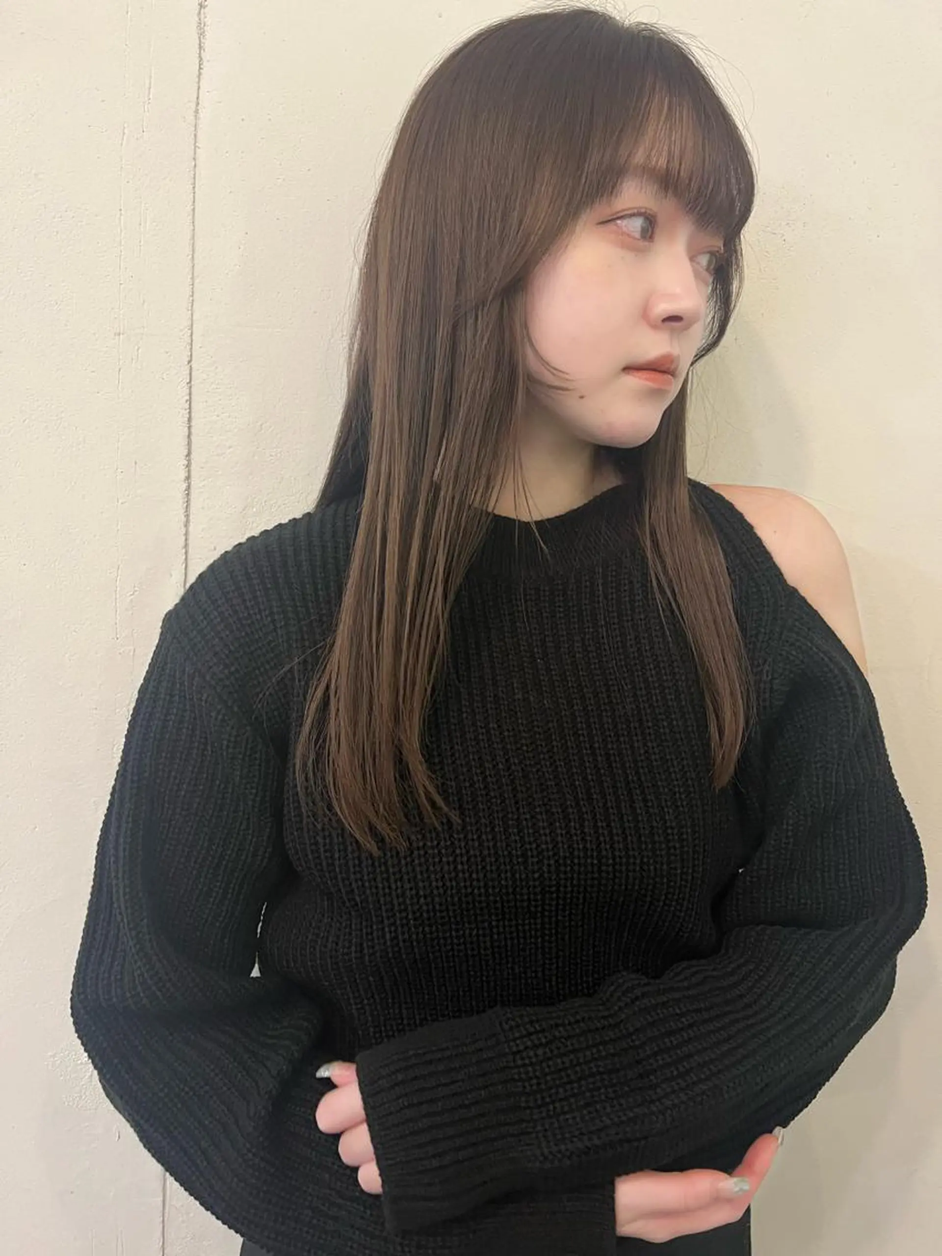 ロング カラー カット ヘアカラー トリートメント mizuho🐈‍⬛ 艶髪￤ダークトーンのヘアスタイル