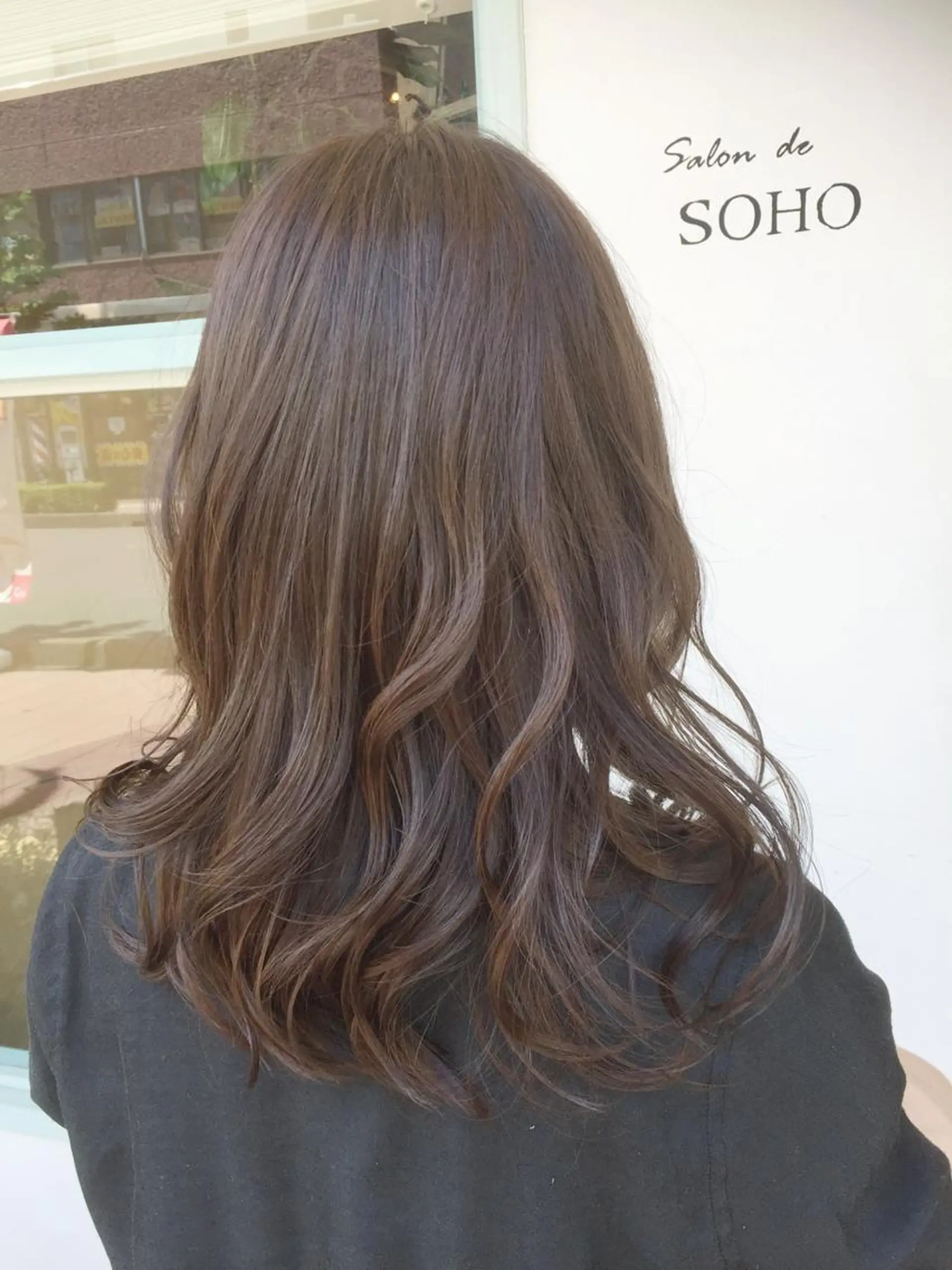 ミディアム カラー アッシュ 透明感カラー ◇おの あすか◇のヘアスタイル