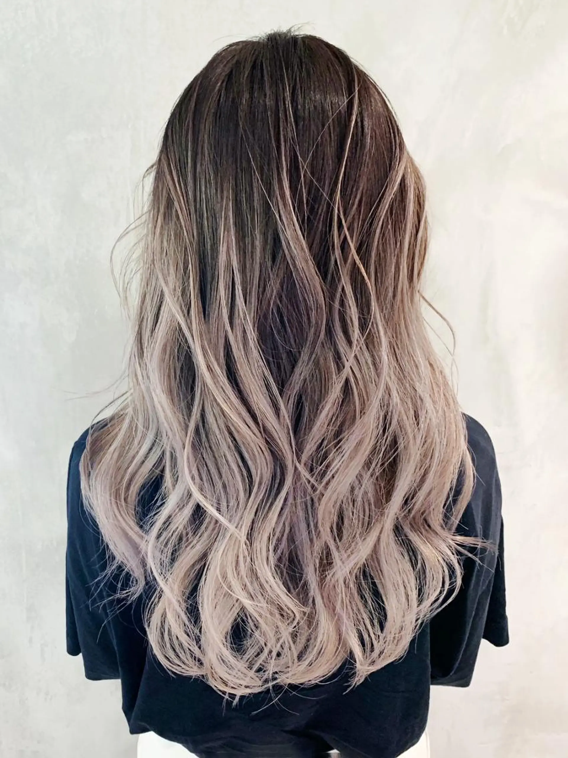 セミロング カラー パーマ ヘアアレンジ バレイヤージュ レイヤーカット ITbyALBUM 中野店のヘアスタイル