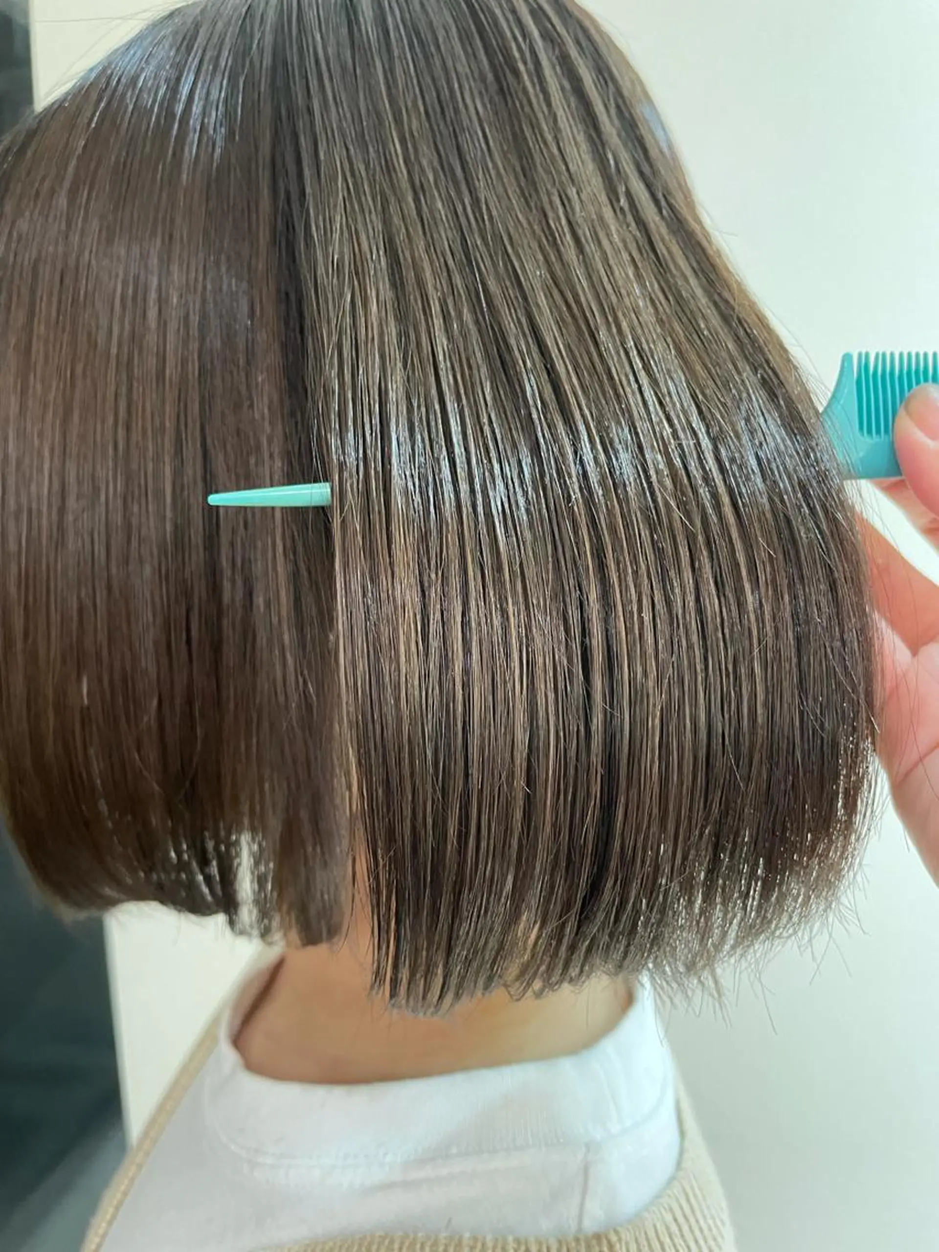 ミディアム パーマ 福島成美/髪質改善 縮毛矯正/カラーのヘアスタイル