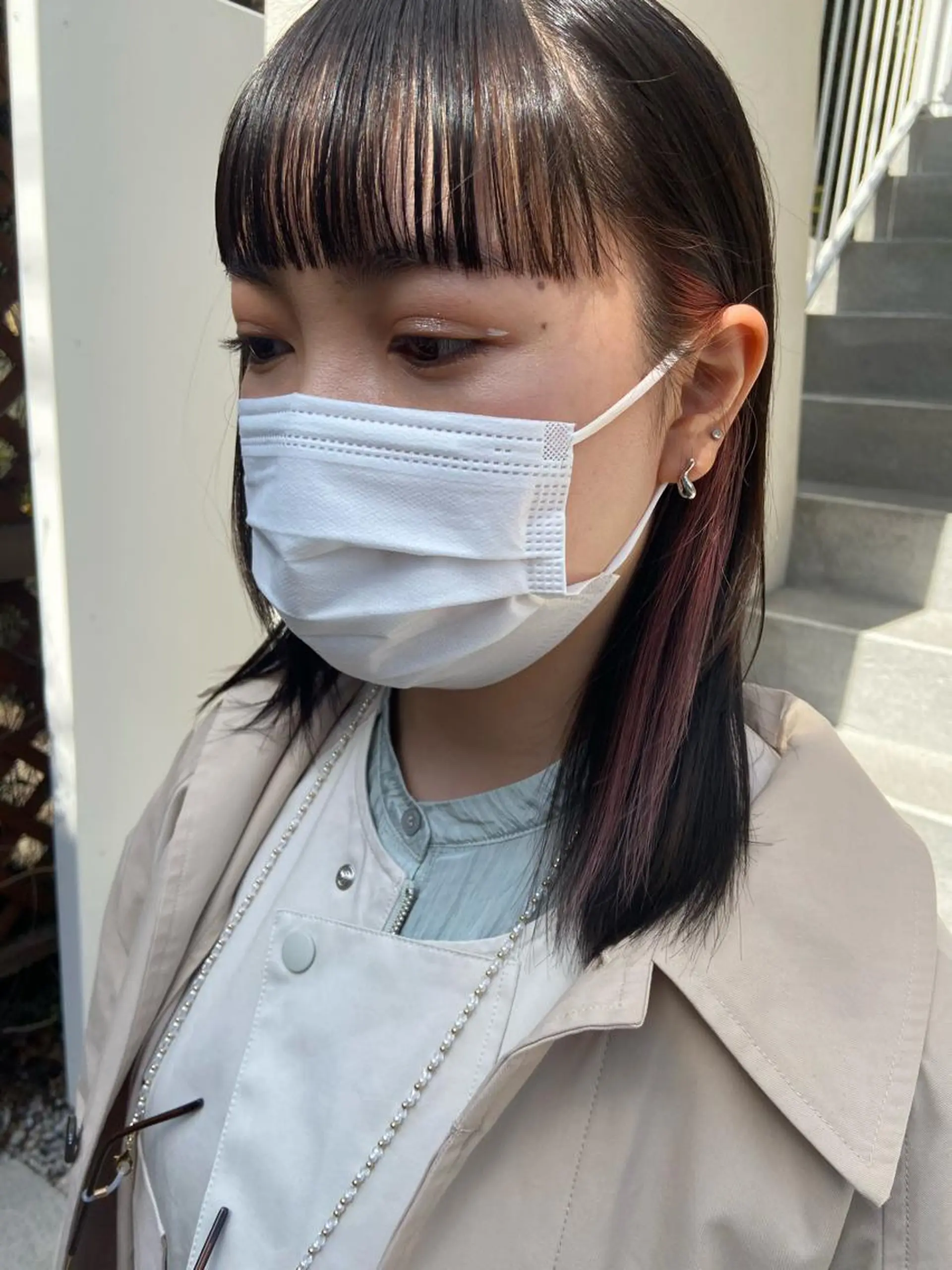 ミディアム カラー ヘアアレンジ satsuki 暖色・ブラウンカラーのヘアスタイル