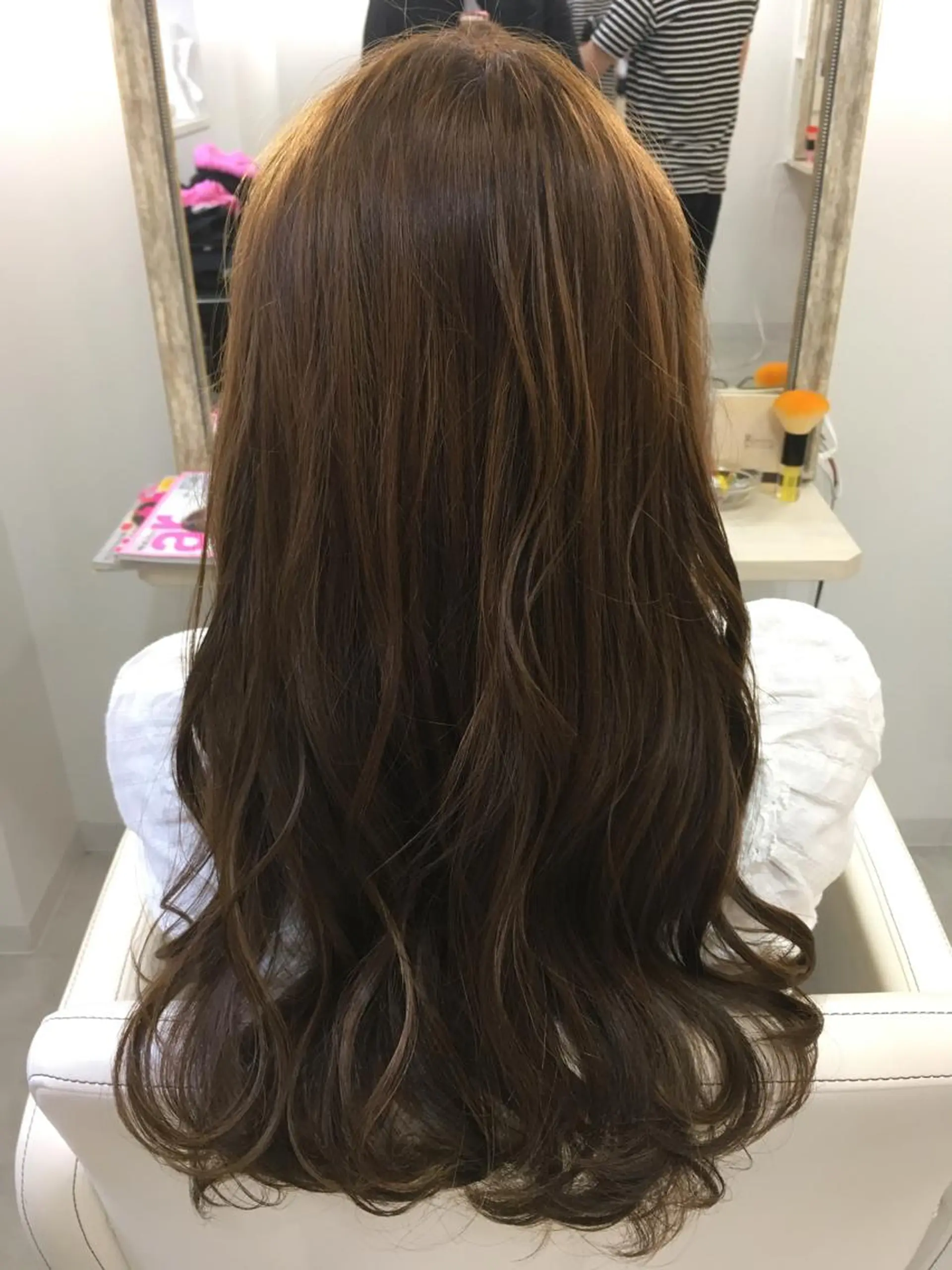 セミロング ロング カラー 髪質改善 中川 翔のヘアスタイル
