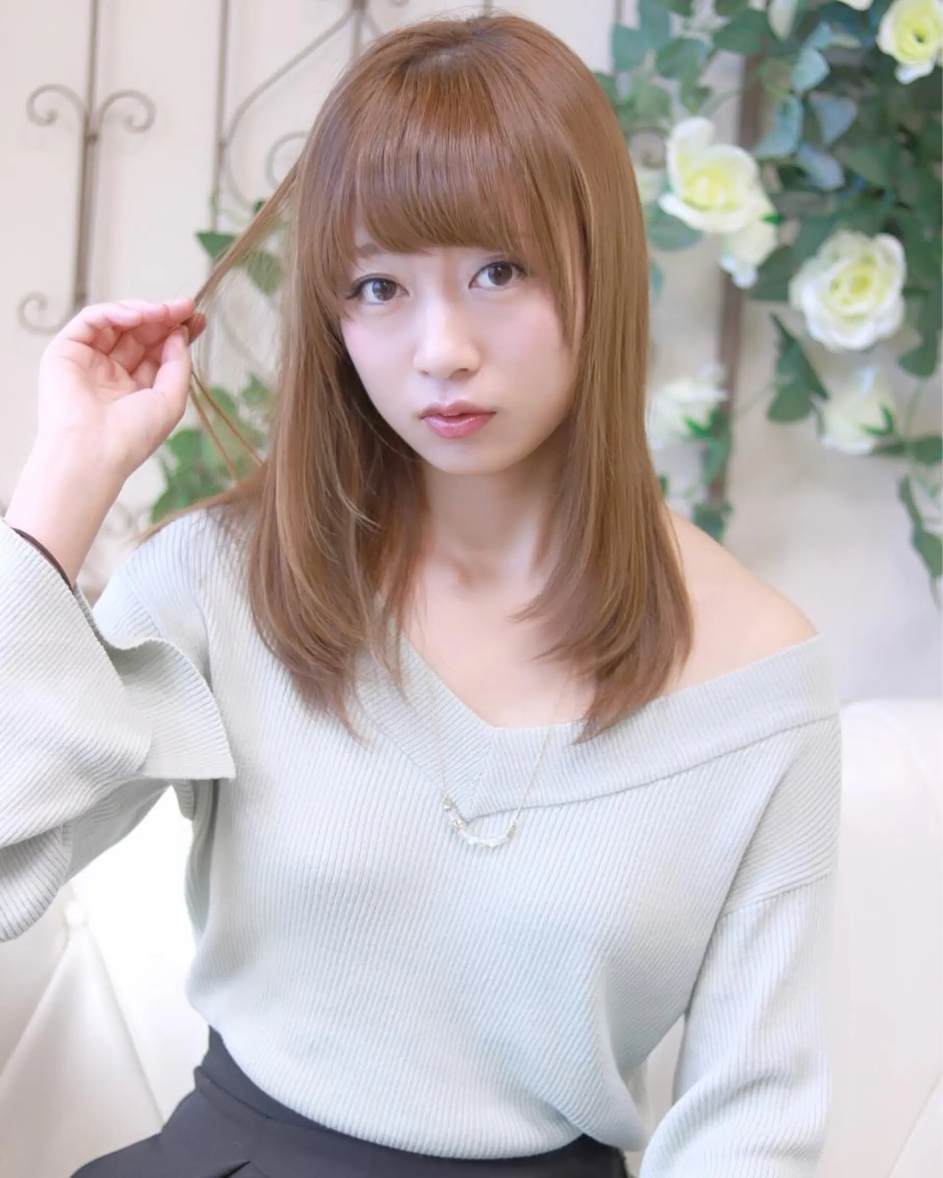 ミディアム カラー くせ毛 Tukka所属・柳澤 興輝のヘアスタイル