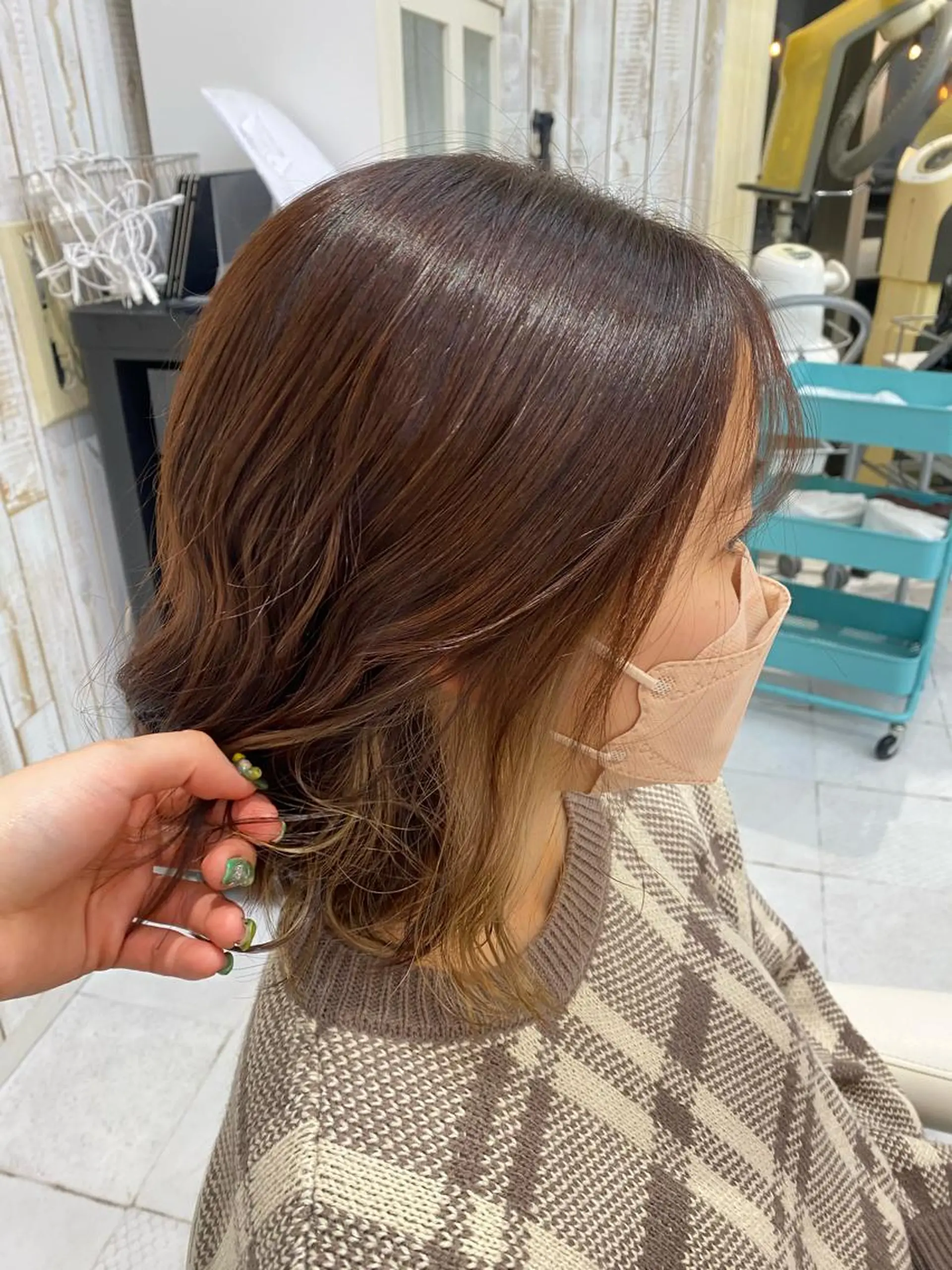 ミディアム カラー 🍏すがの みき🍏のヘアスタイル