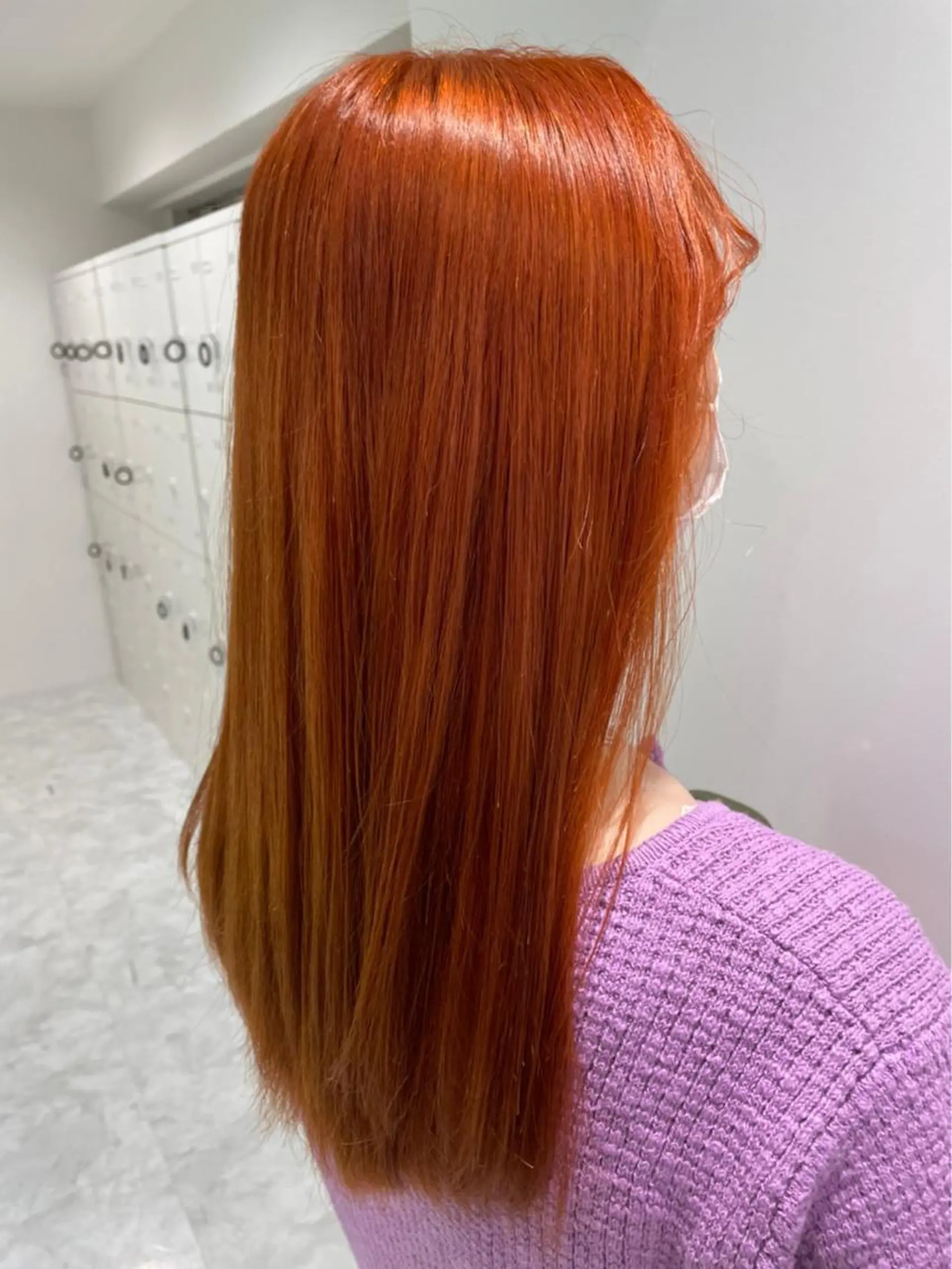 ロング カラー オレンジ ベージュカラー💖 やすひろのヘアスタイル