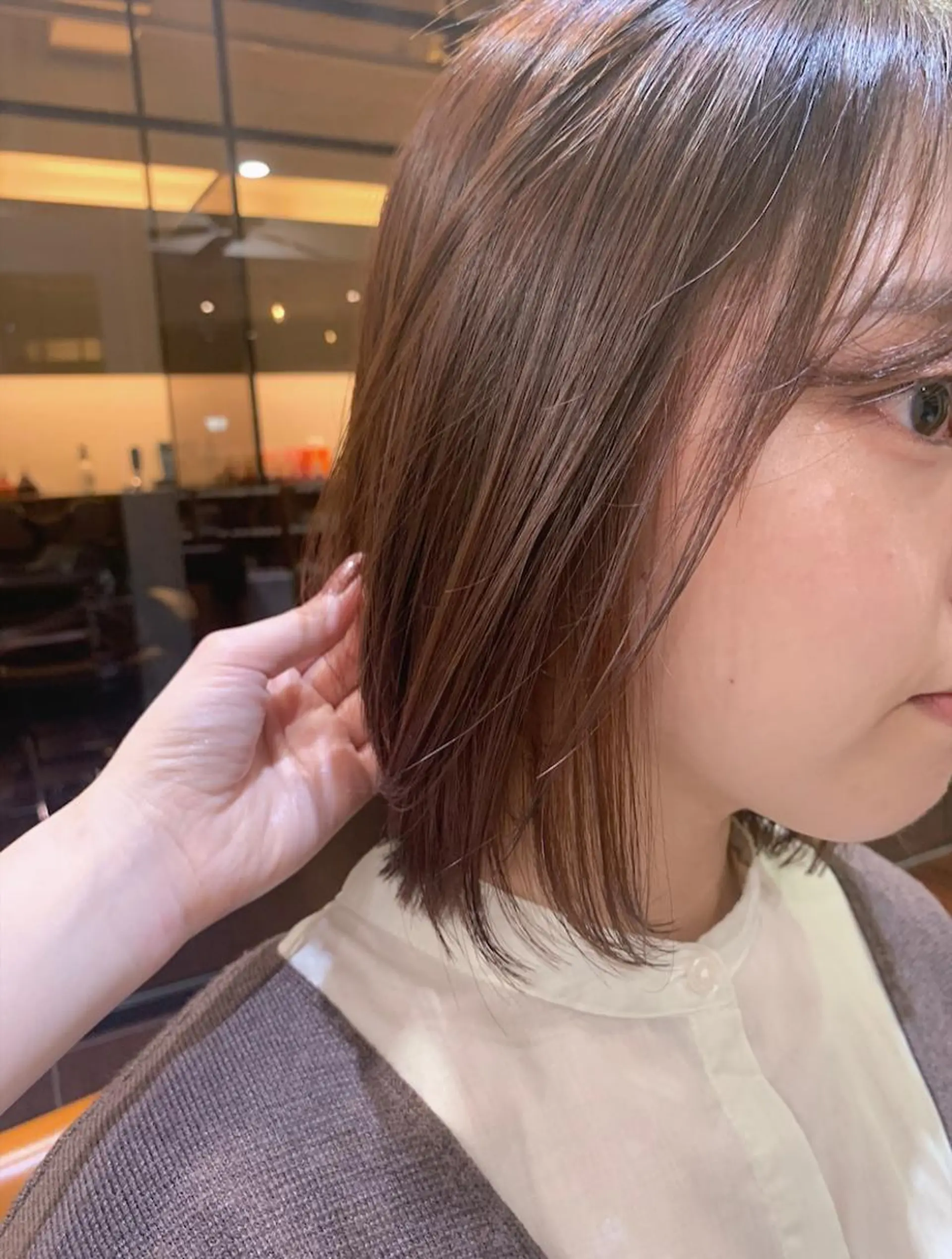 カラー OASIS AVEDA ザ・ペニンシュラ東京所属・透明感🌿縮毛矯正 🫧真生のヘアスタイル