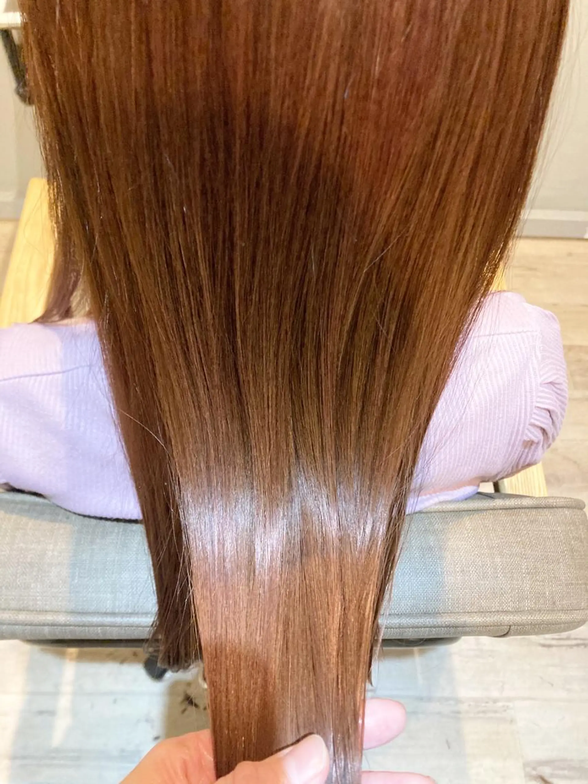 ロング カラー ベージュカラー イルミナカラー ピンクカラー ピンクベージュ O maikoのヘアスタイル