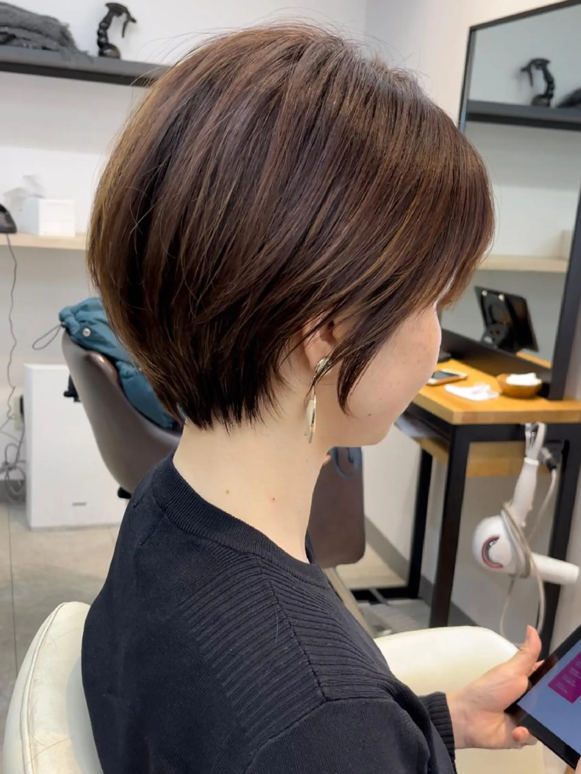 ショート neaf六本木所属・韓国風レイヤー ショート/犬塚 優介のヘアスタイル