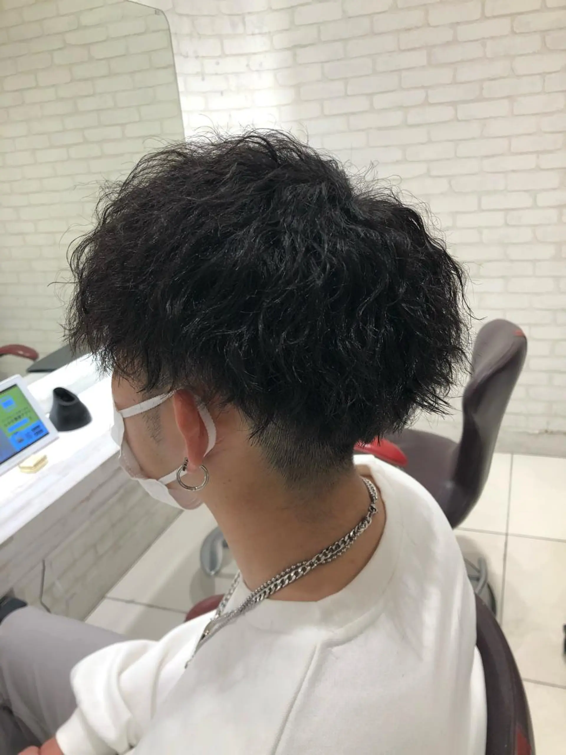 ショート パーマ メンズ 木野 翔斗のヘアスタイル