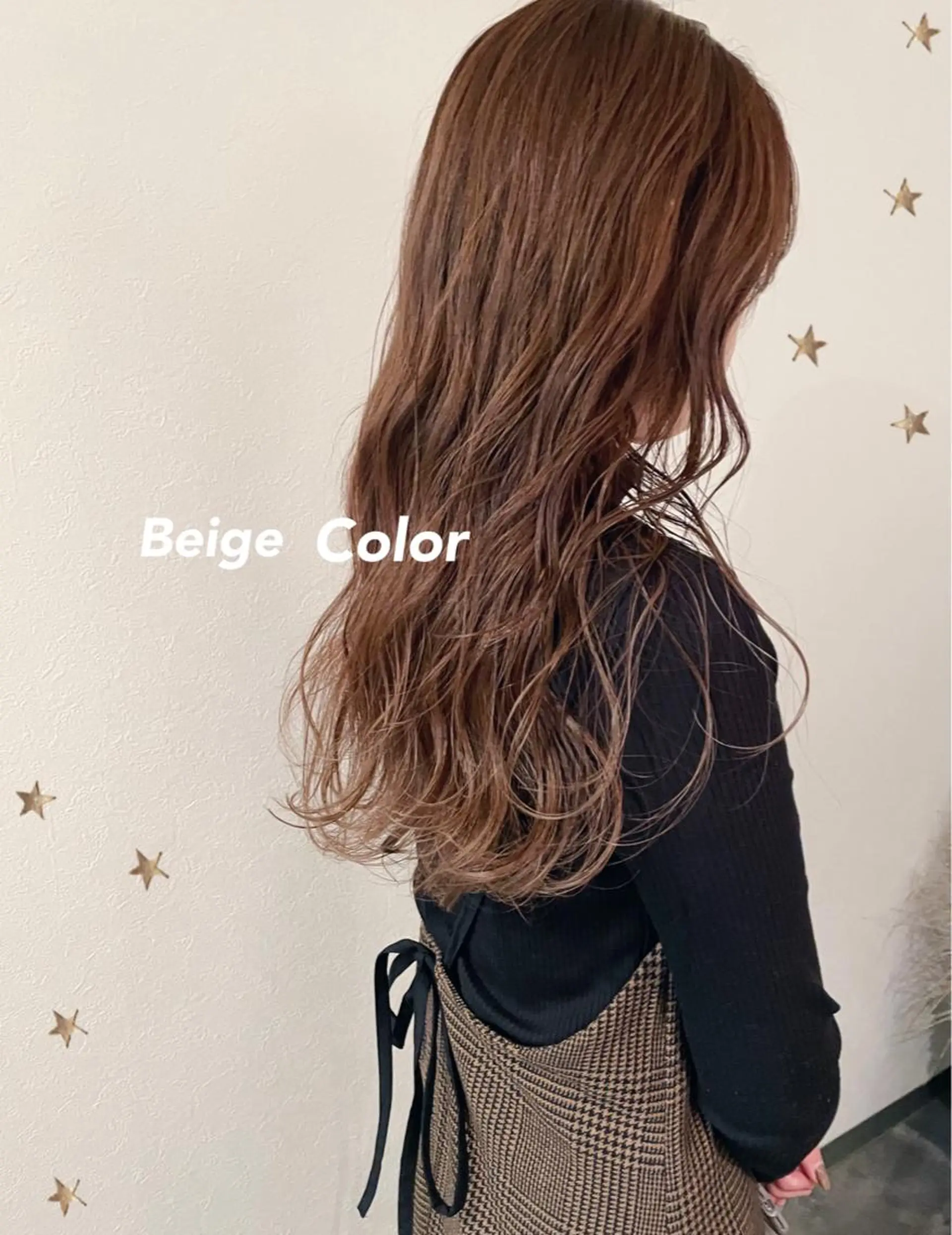 ロング カラー カット ヘアカラー 市川 千夏のヘアスタイル