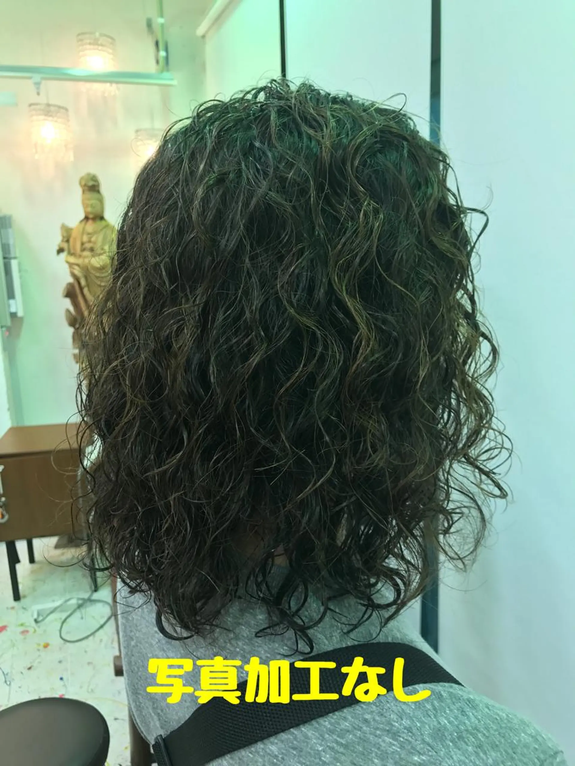 セミロング パーマ 平尾 拓也のヘアスタイル