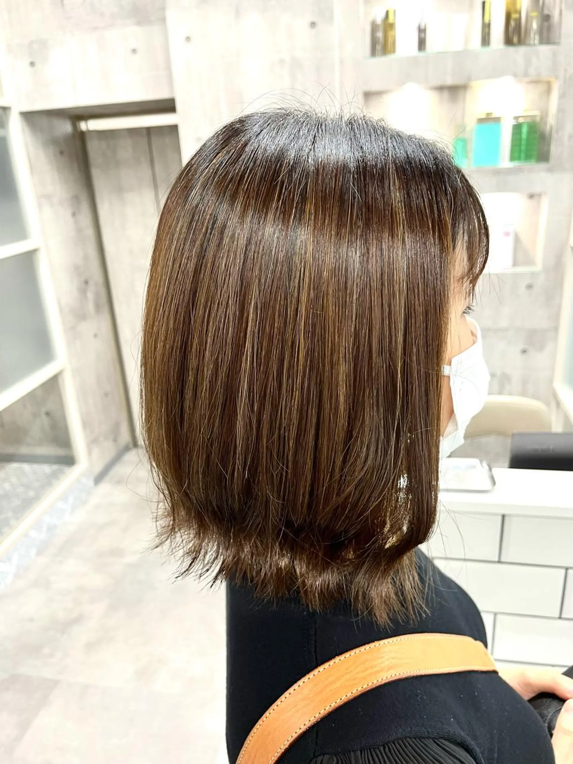 ショート カラー ヘアアレンジ ハイライトカラー ハイライト ヘアカラー ヘアセット newi赤羽 HINATAのヘアスタイル