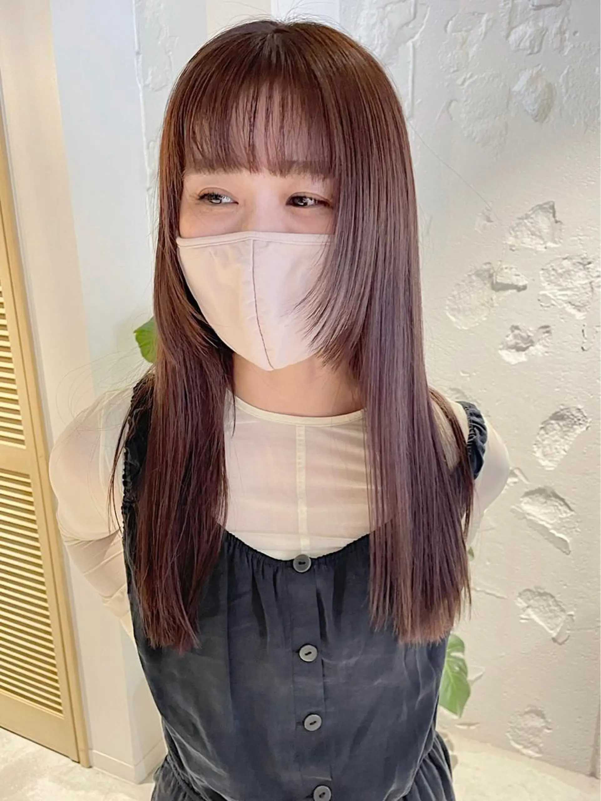 セミロング カラー パーマ ヘアアレンジ 透明感color 🥣suzunaのヘアスタイル